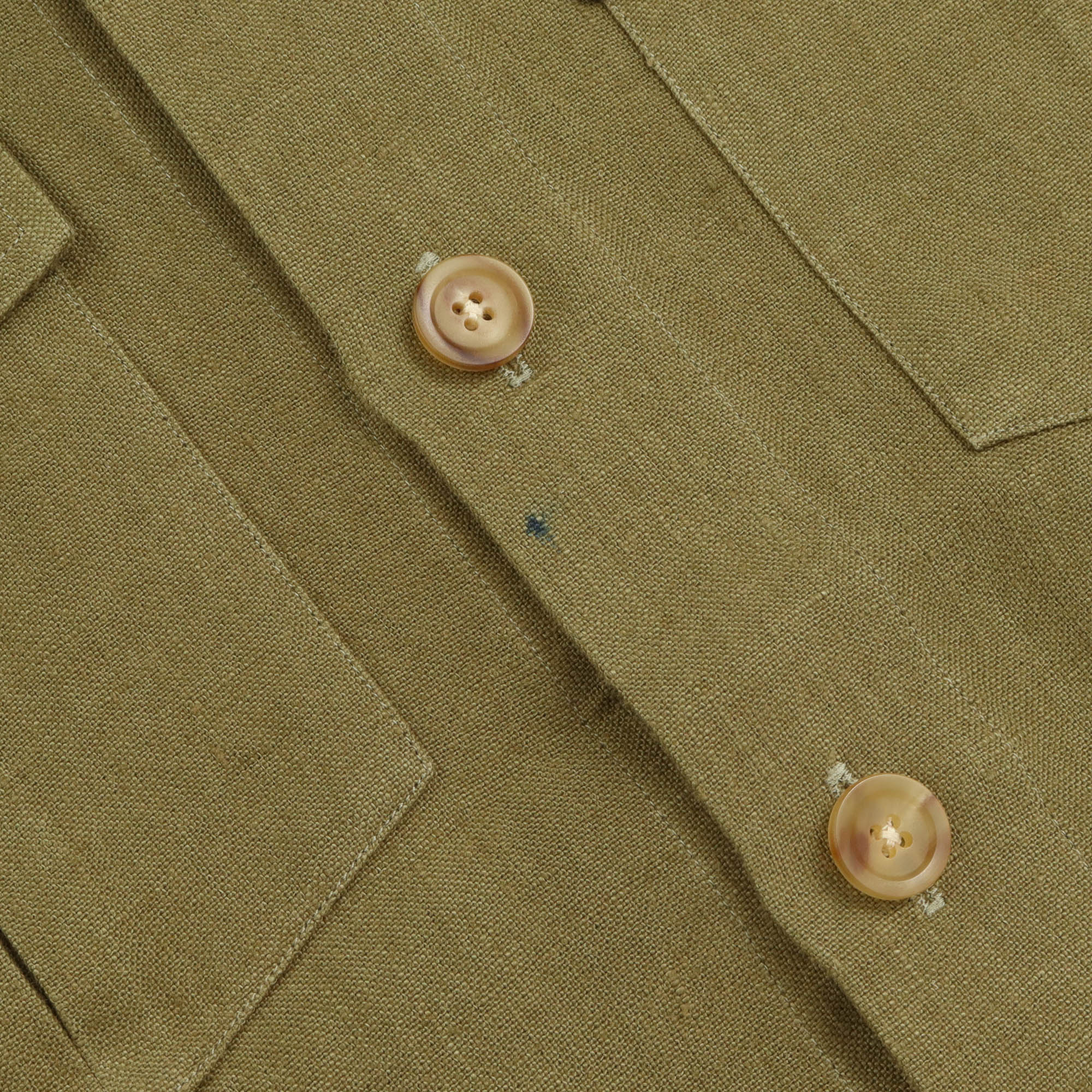 Linen Two-Pocket Work Shirt