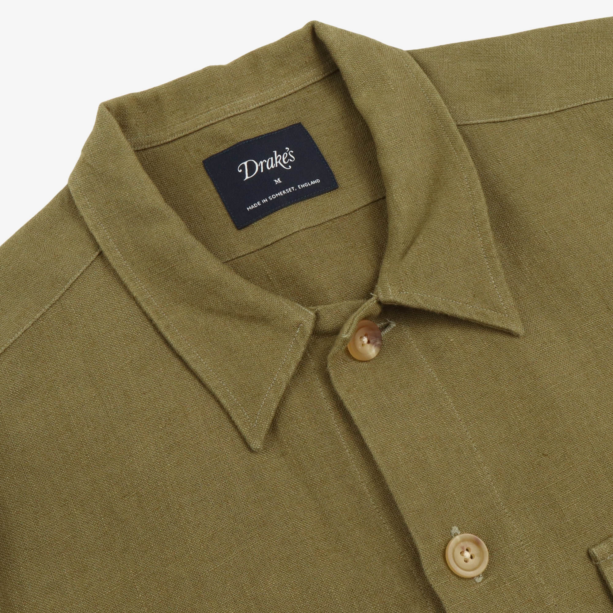Linen Two-Pocket Work Shirt