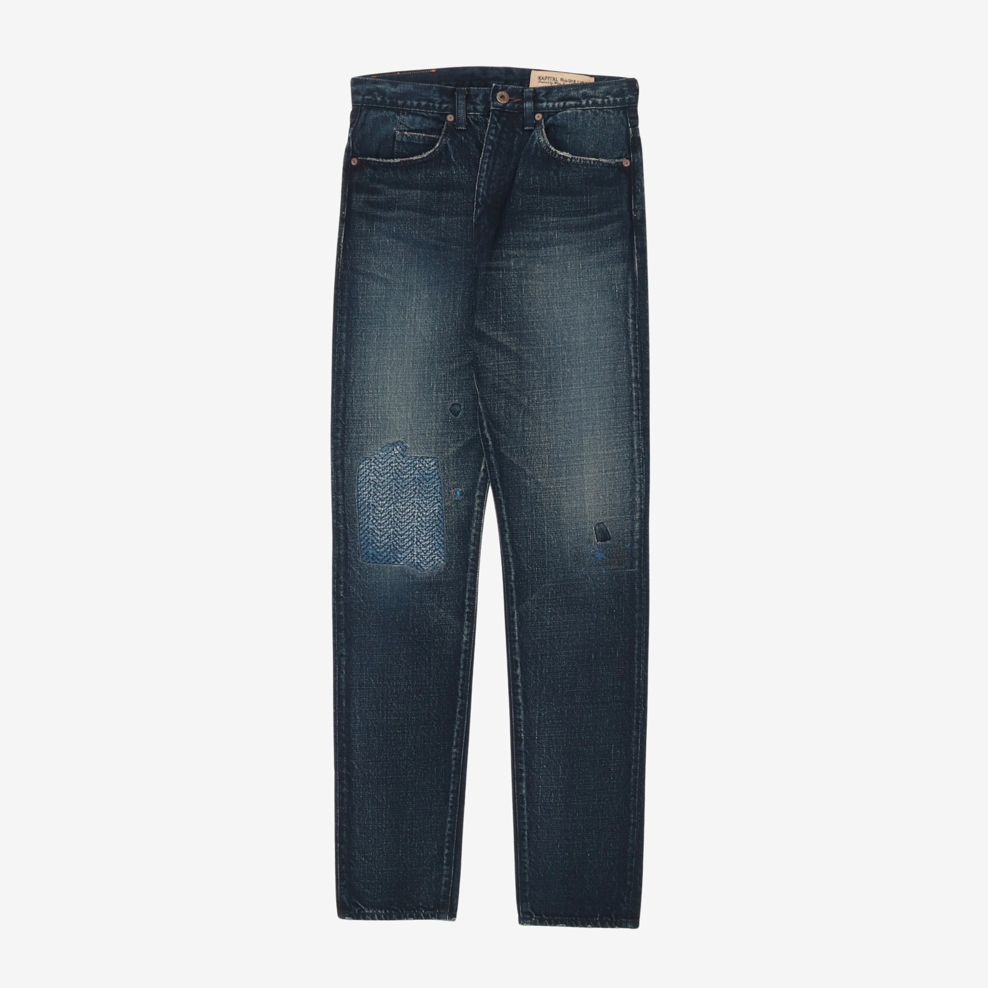 Patchwork Denim Jeans (30W x 32.5L)