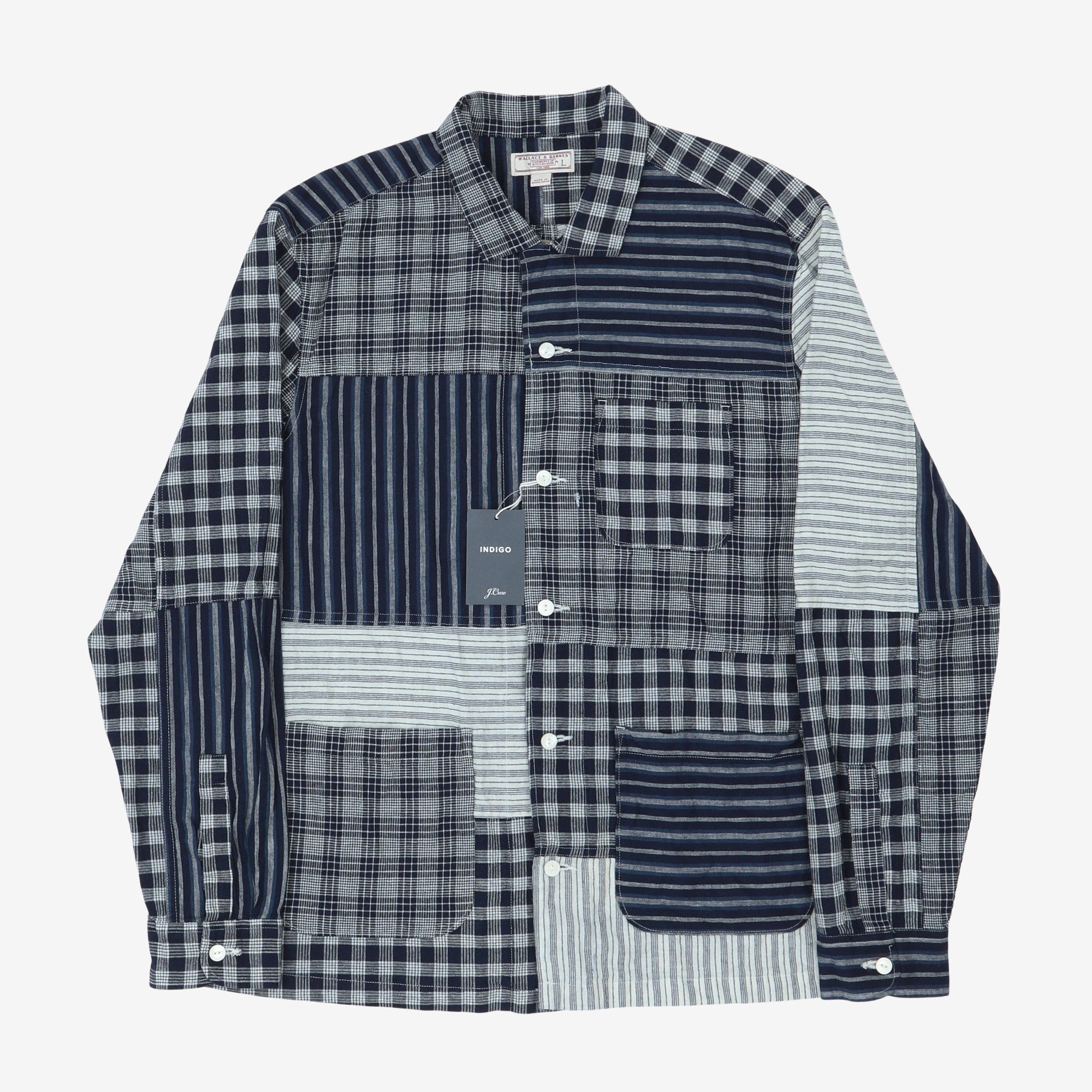 Indigo Patchwork Overshirt