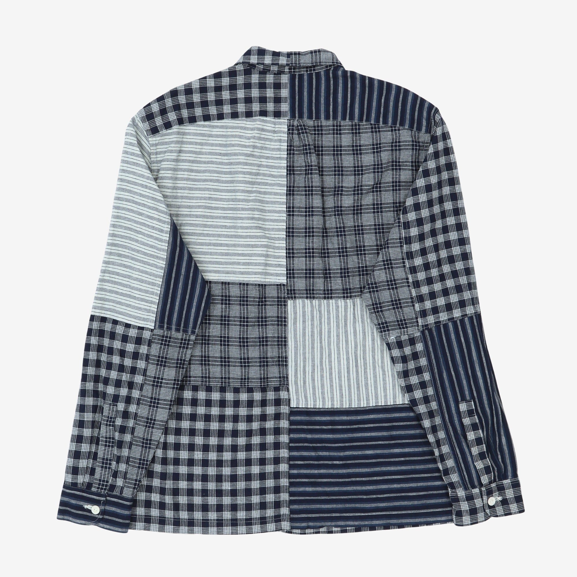 Indigo Patchwork Overshirt