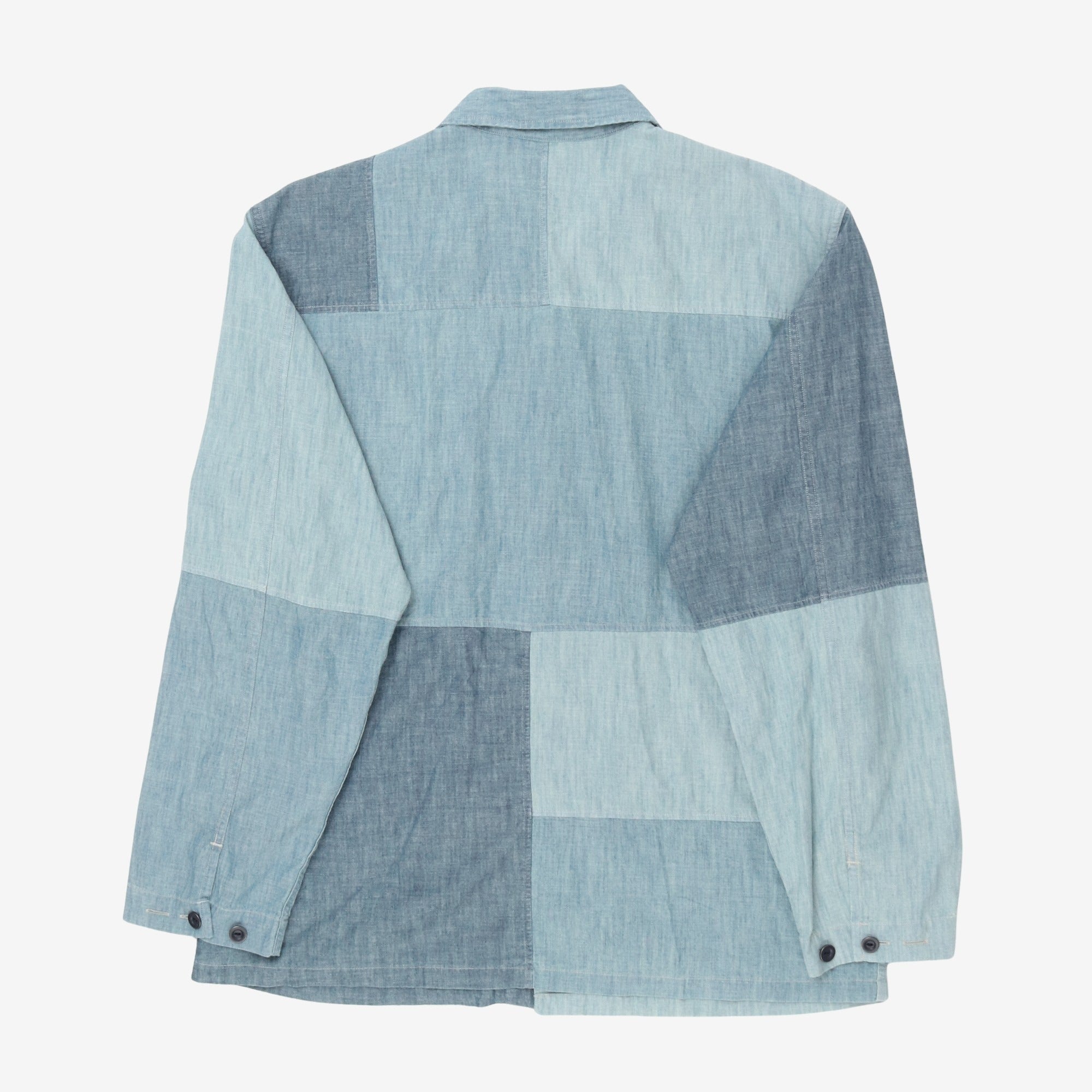 Patchwork Chambray Chore Jacket