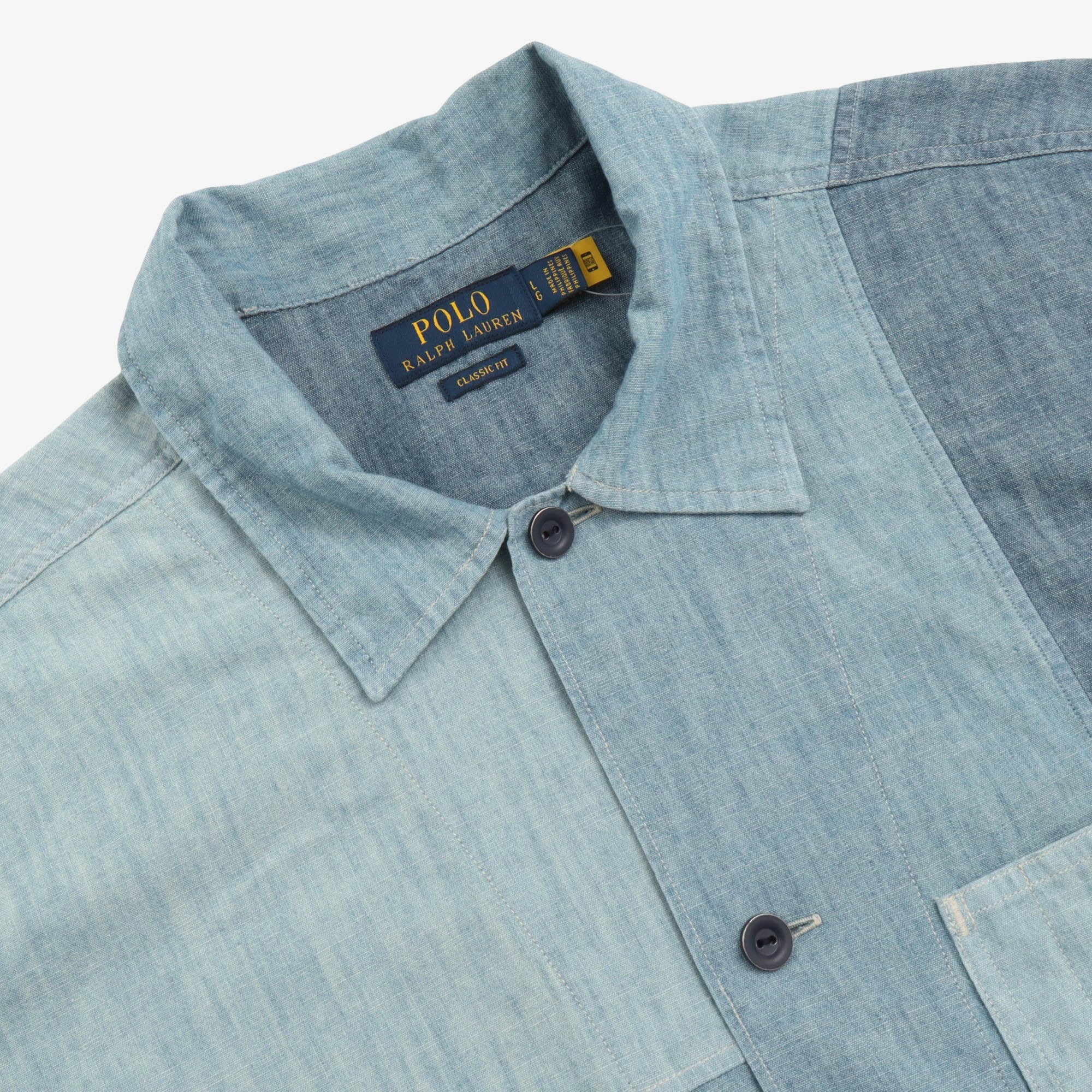 Patchwork Chambray Chore Jacket