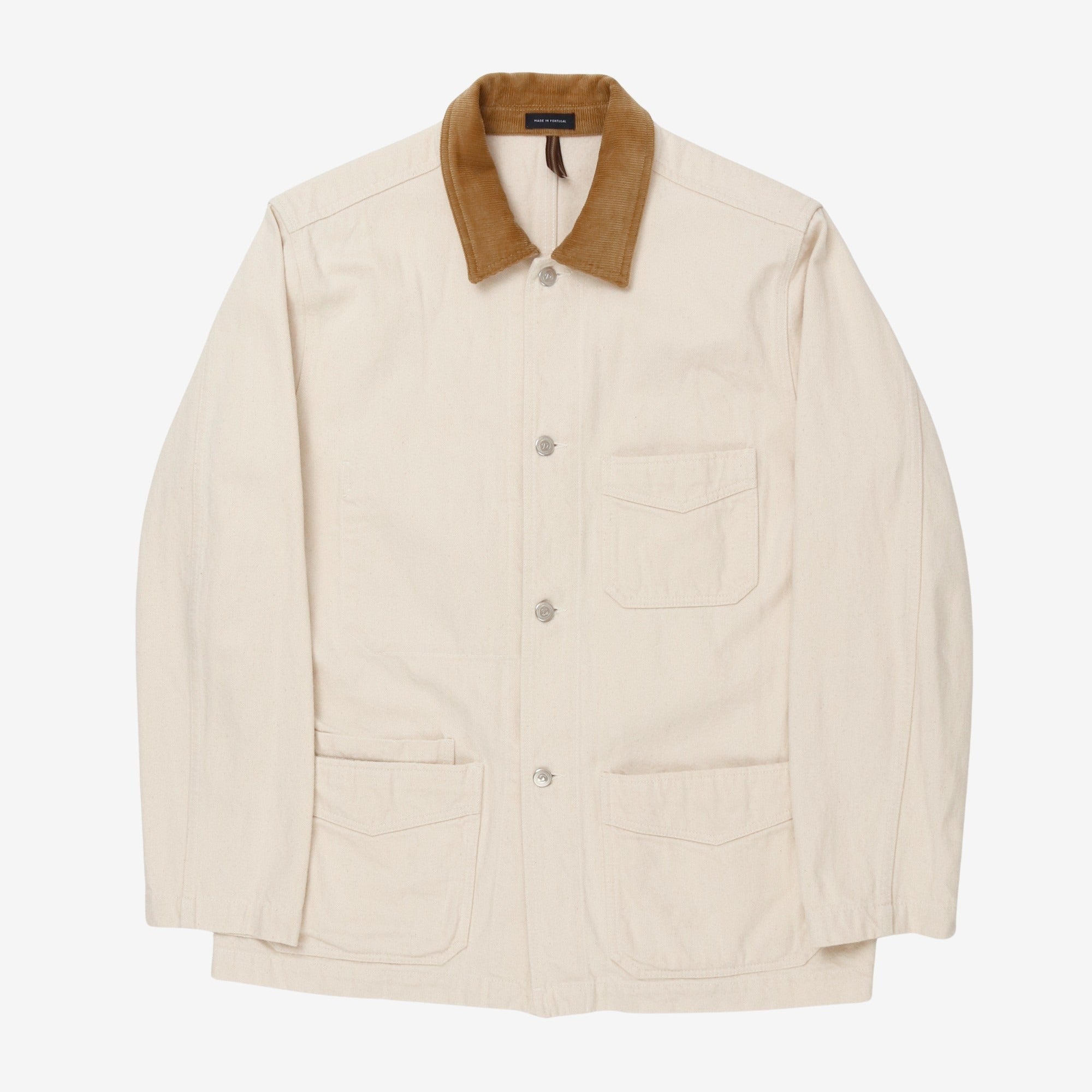 5 Pocket Corduroy Collar Chore Jacket