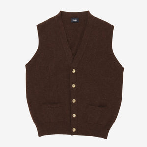 Wool Sleeveless Cardigan