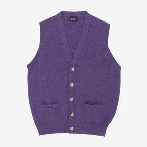 Wool Sleeveless Cardigan