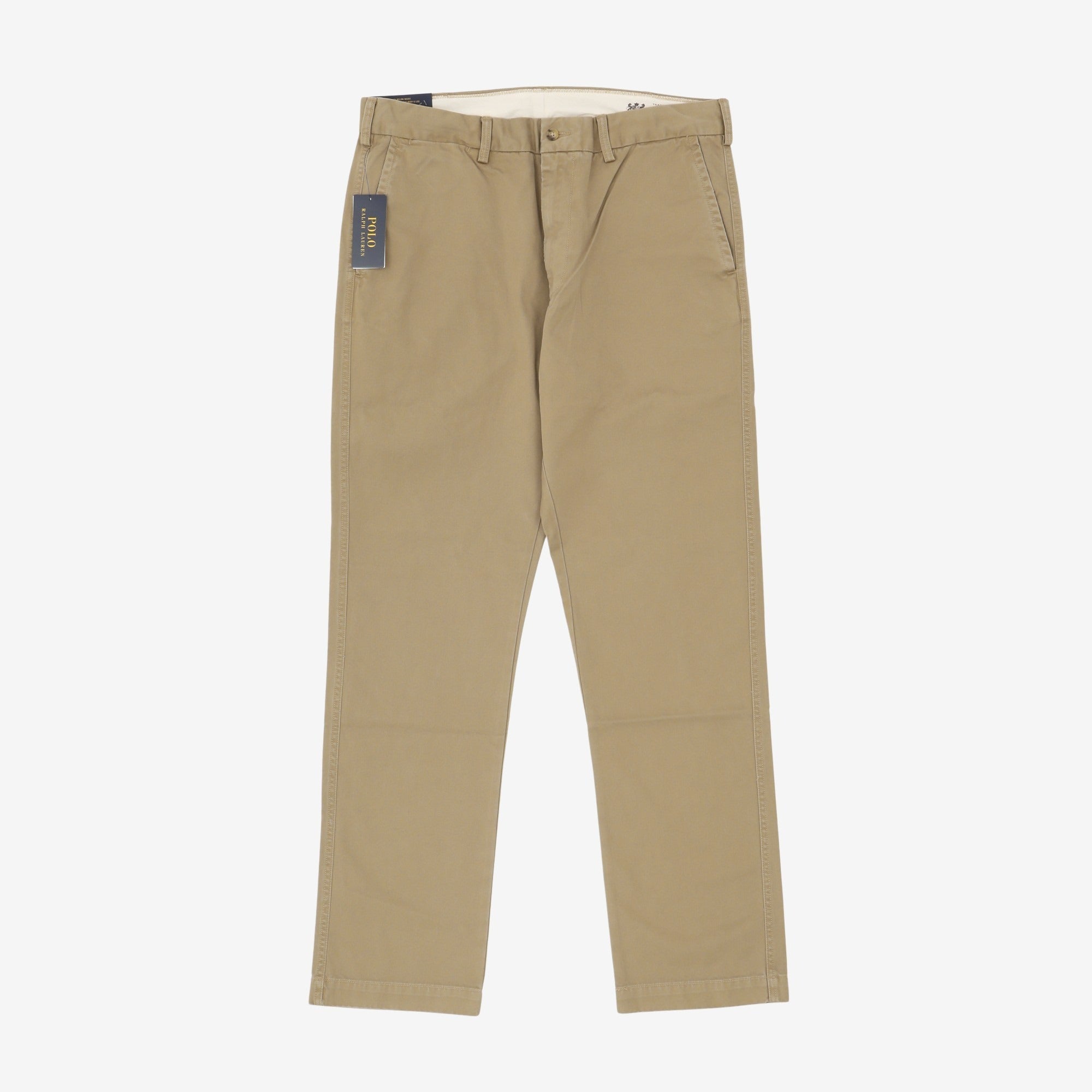 Straight Fit Flat Front Trousers
