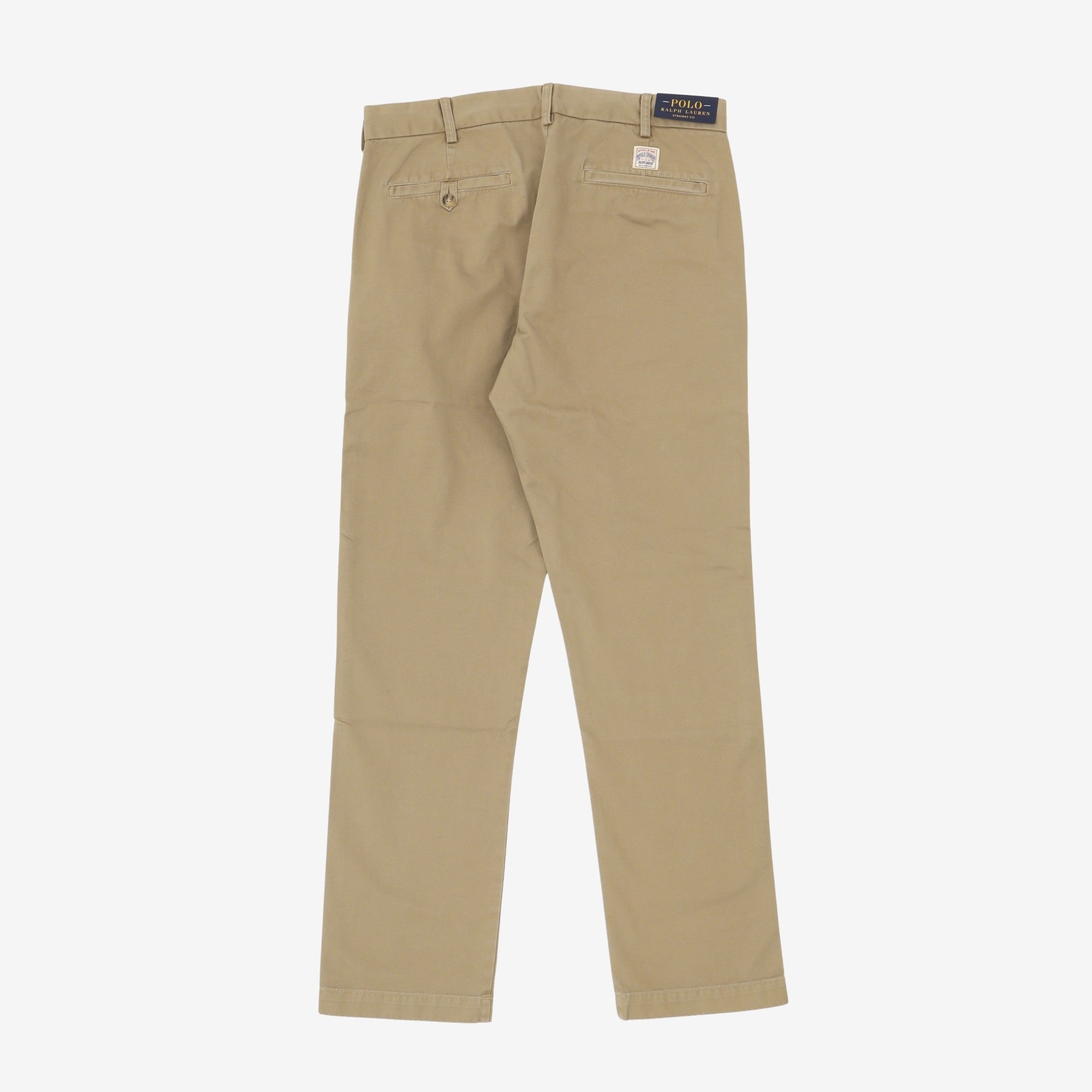 Straight Fit Flat Front Trousers