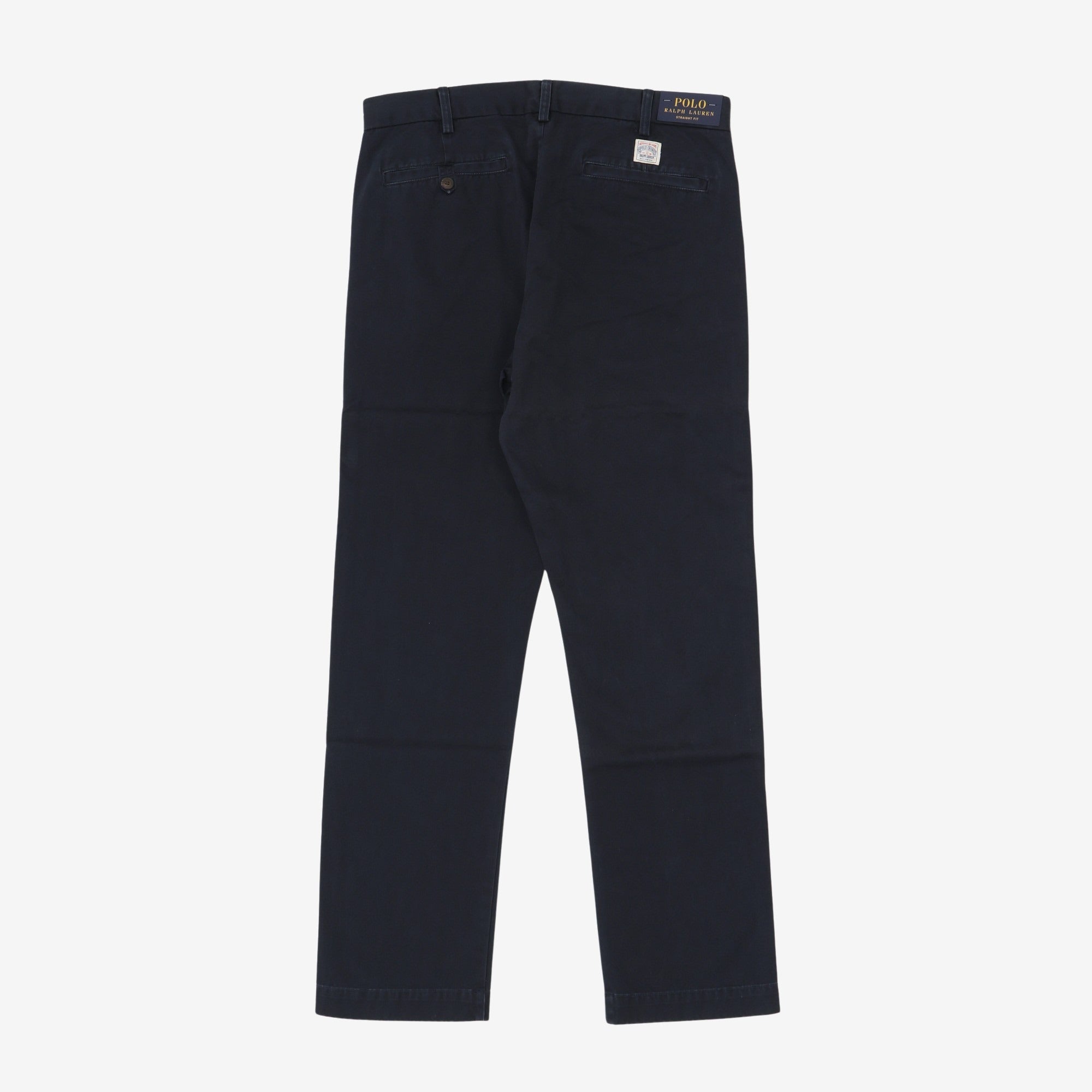 Straight Fit Flat Front Trousers