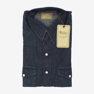 Indigo Denim Pearlsnap Shirt