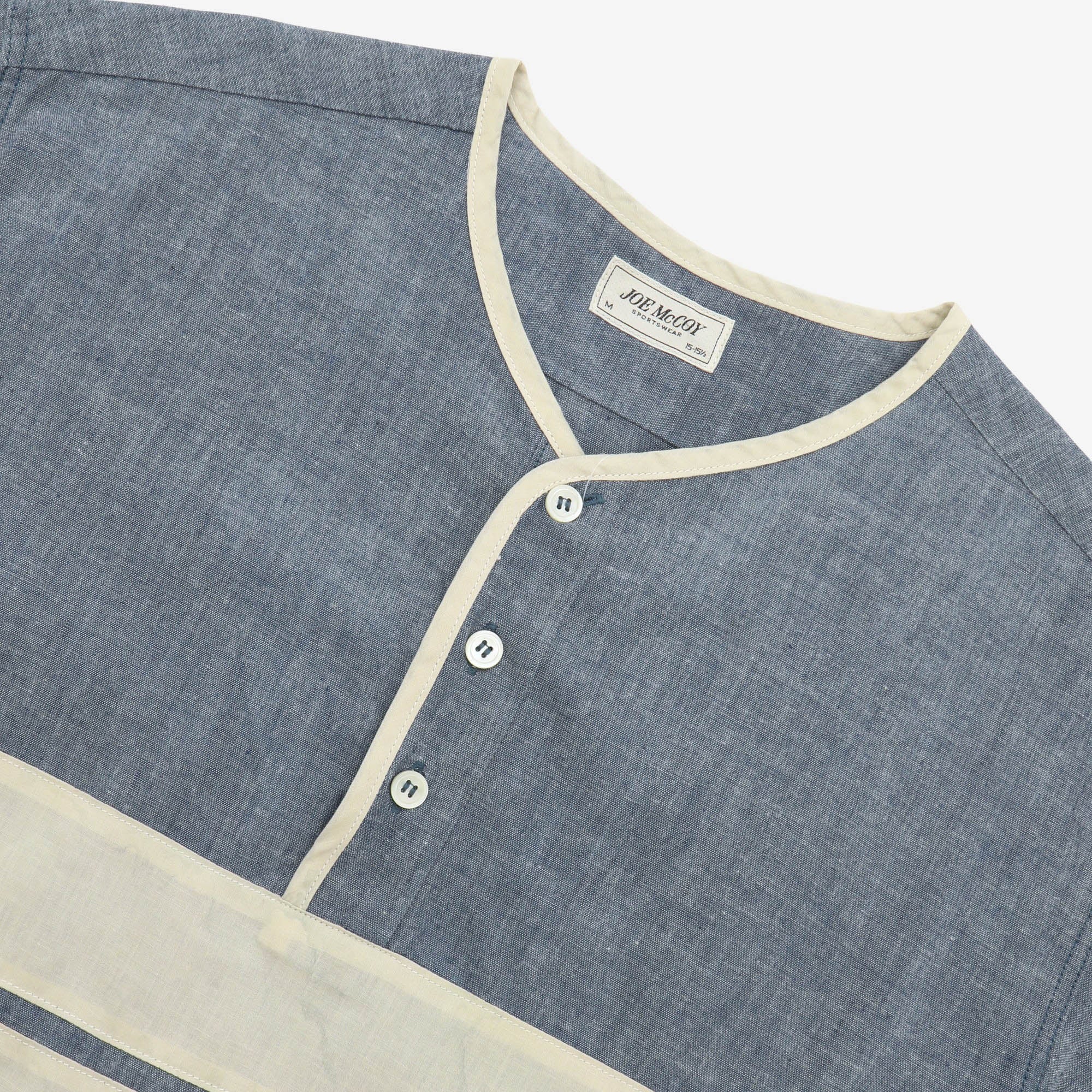 Chambray PO Stripe Summer Shirt