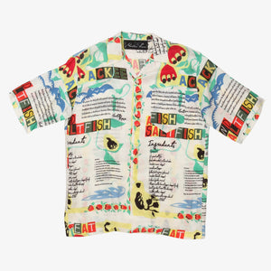 SS Open Collar Patterned Shirt