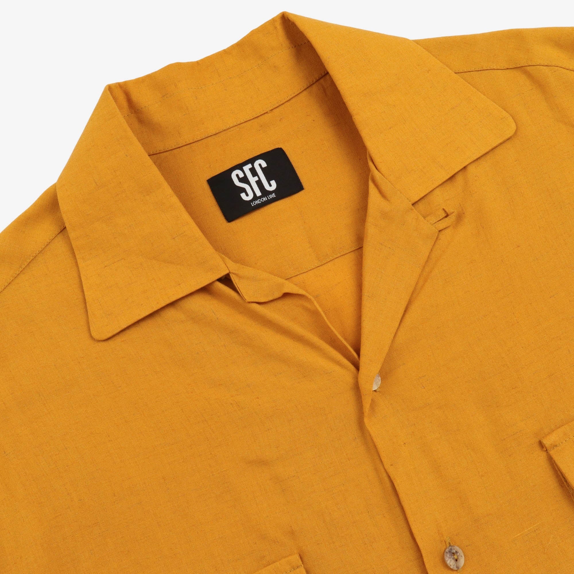 Ochre Cuban Collar Shirt