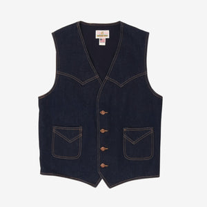 Denim Western Vest
