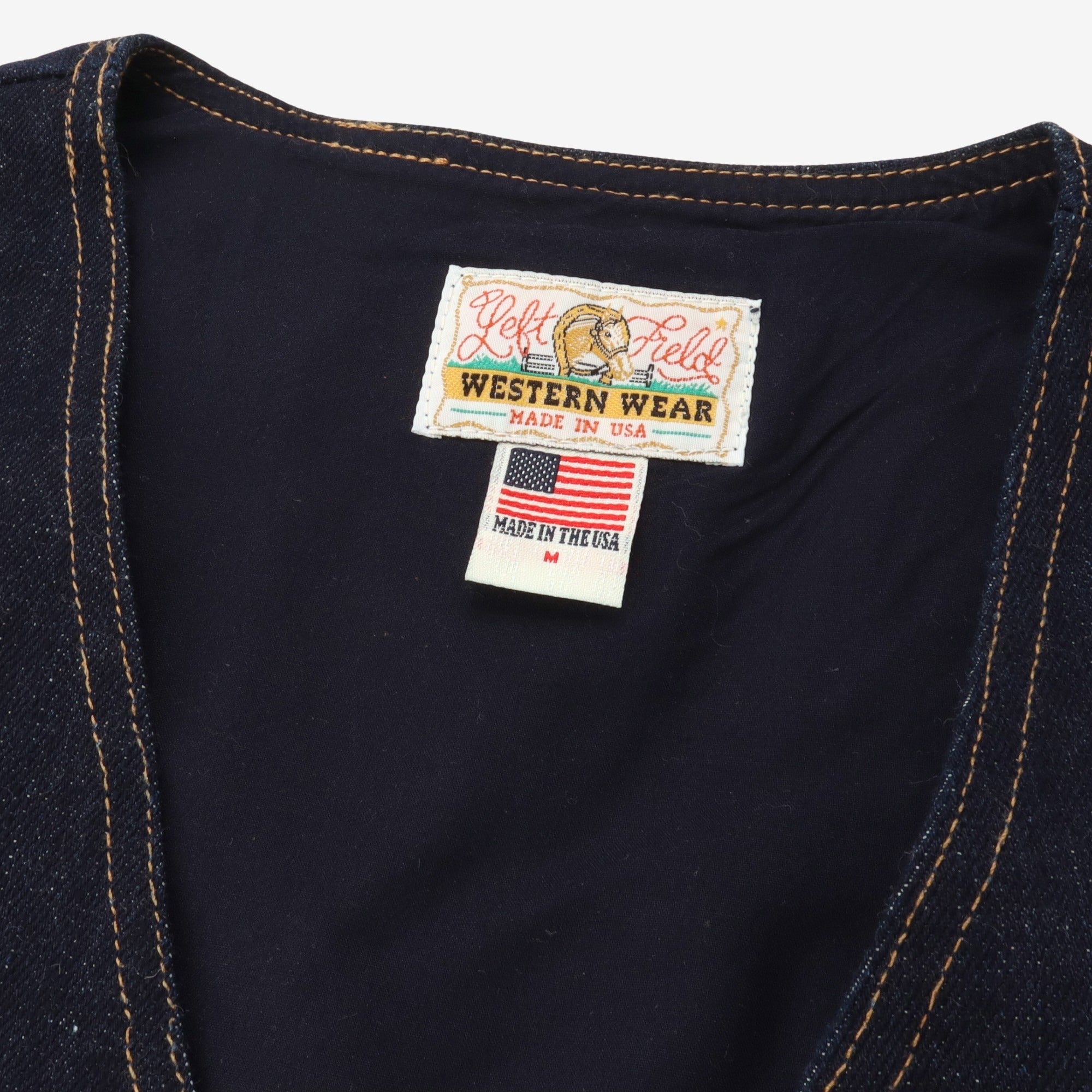 Denim Western Vest