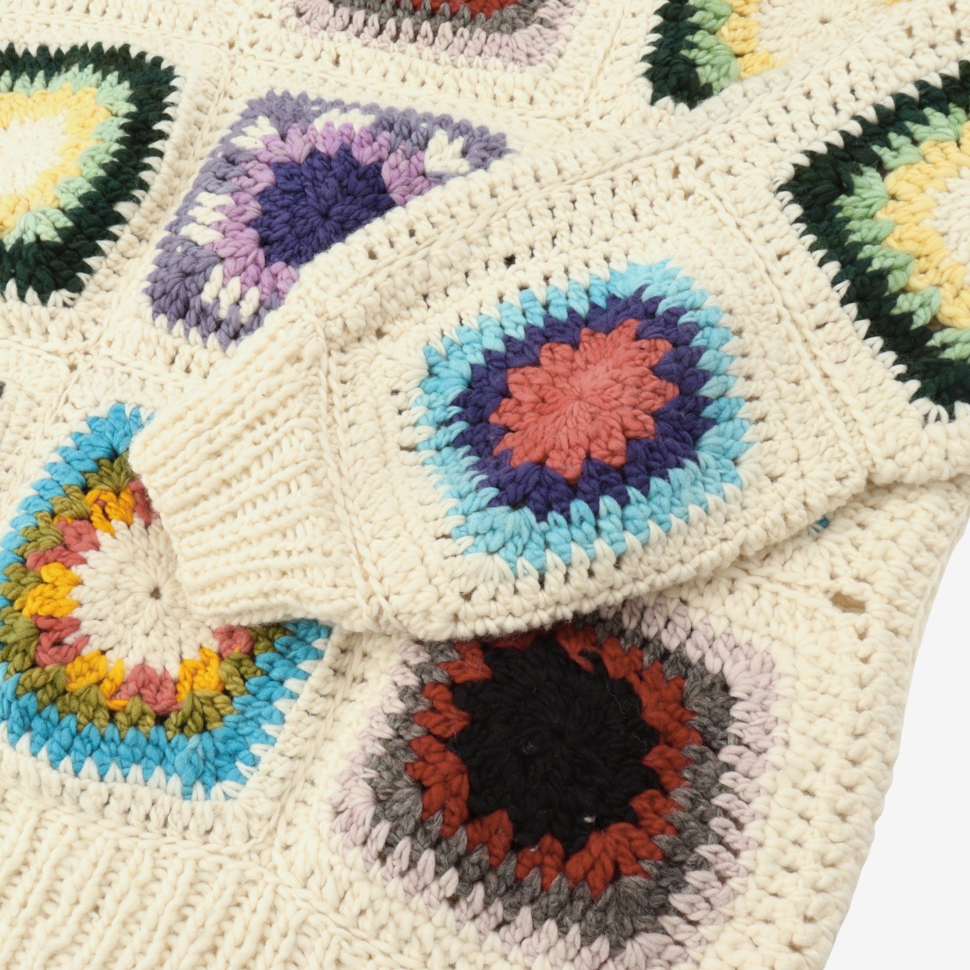 Granny Square Turtleneck Sweater