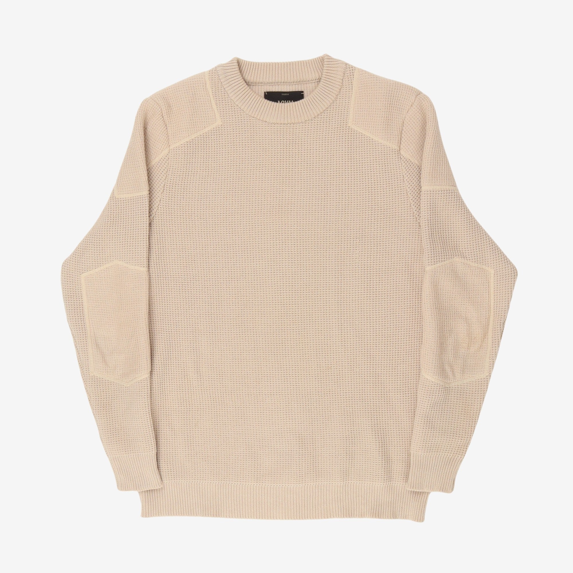 Padded Waffle Knit Sweater