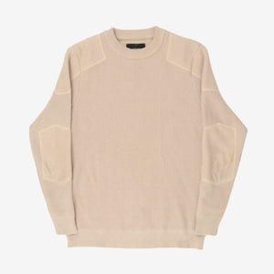 Padded Waffle Knit Sweater