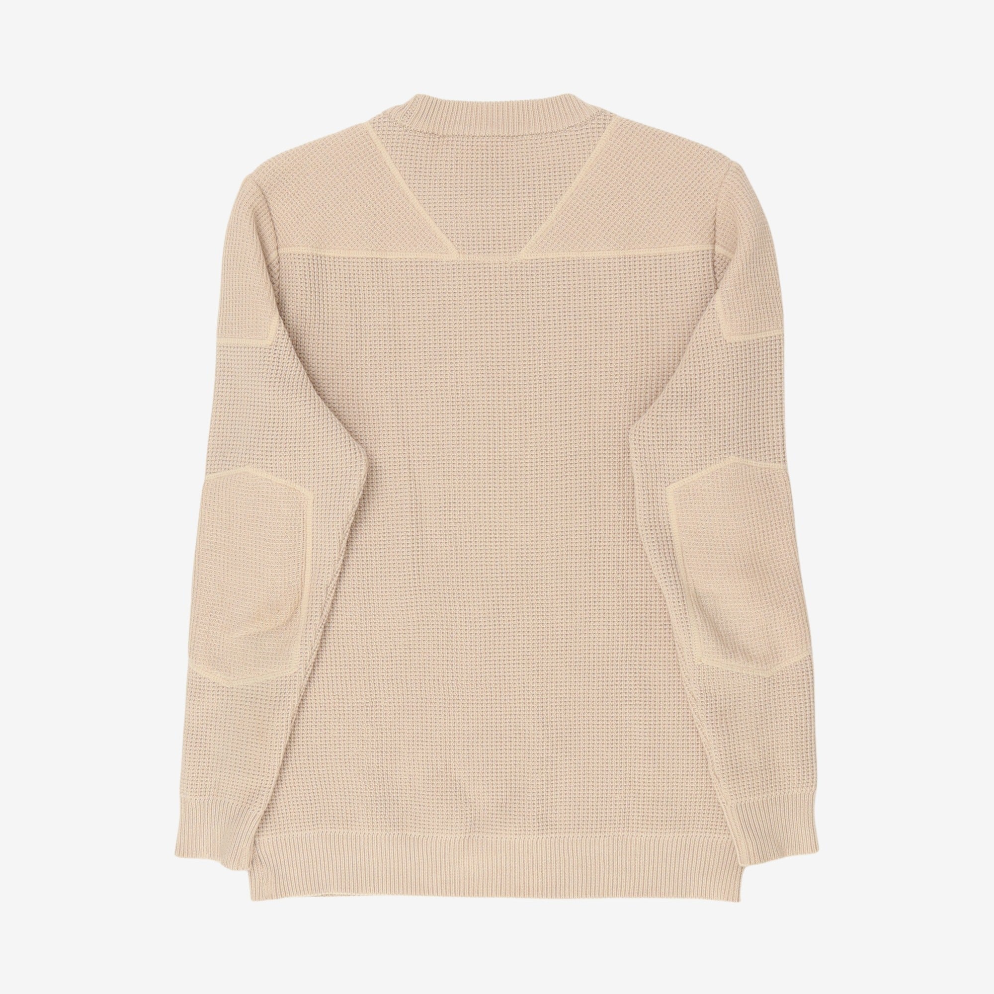 Padded Waffle Knit Sweater