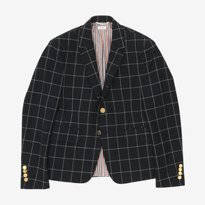 Check Wool Blazer
