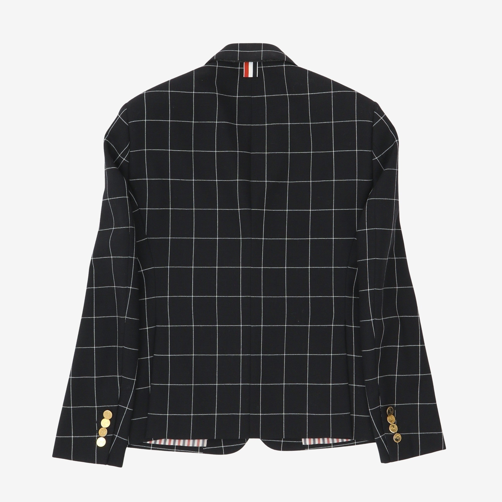 Check Wool Blazer