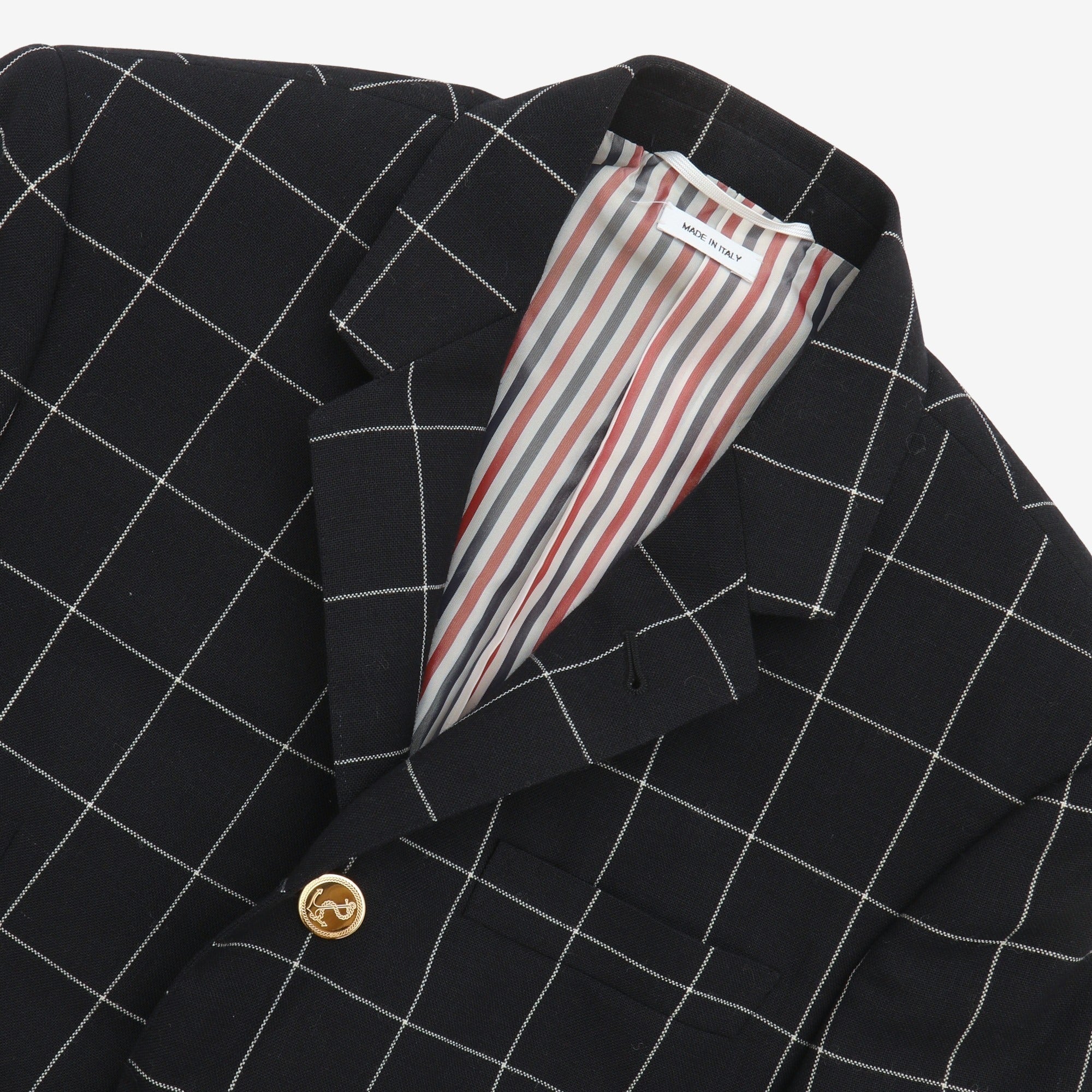 Check Wool Blazer