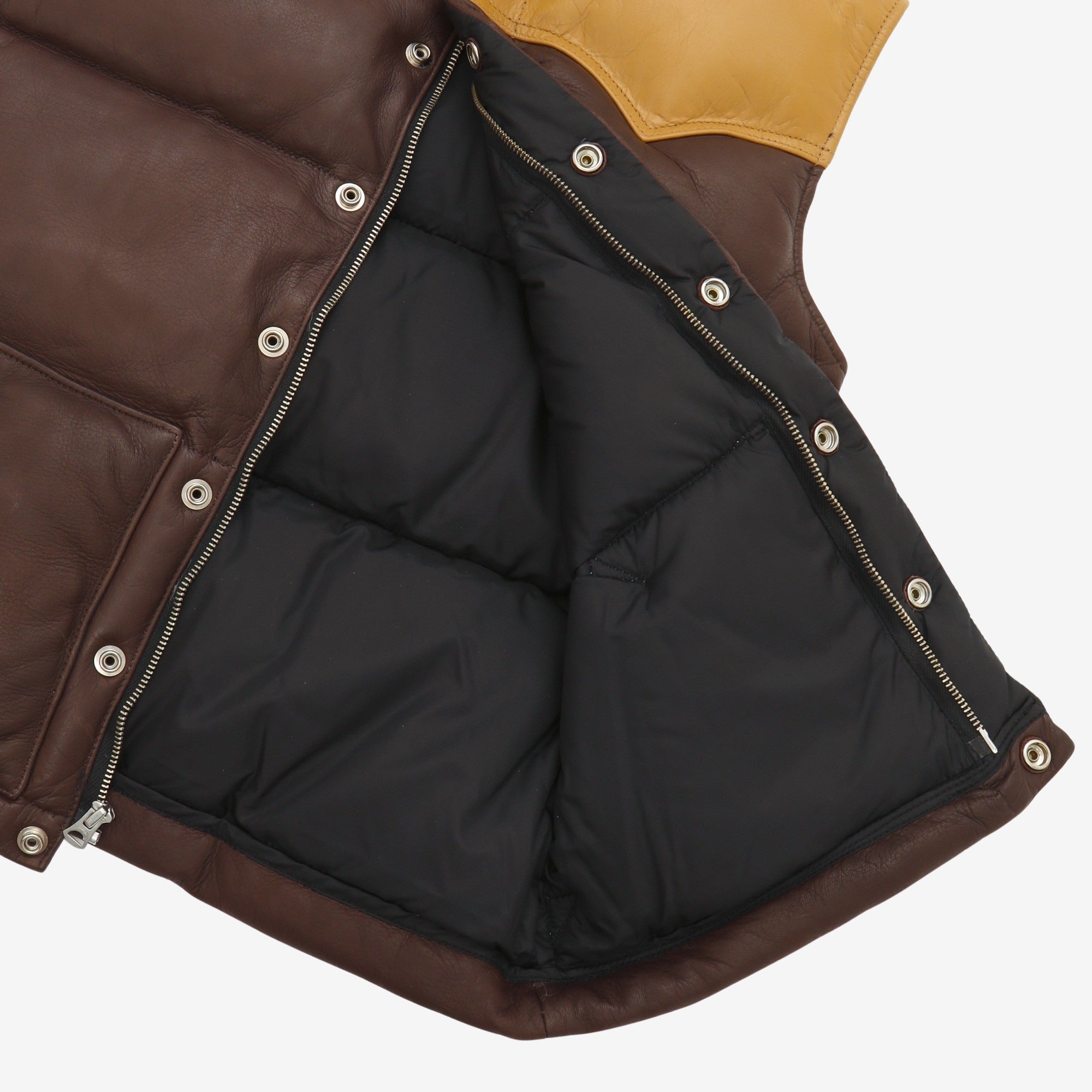 Mouton Collar Deerskin Vest
