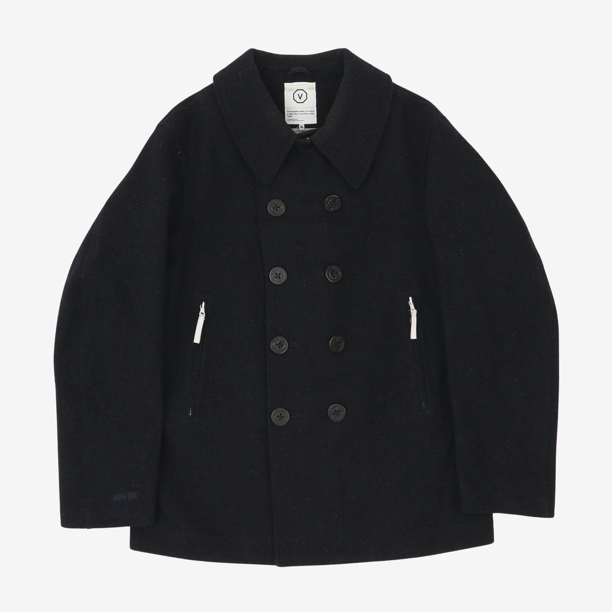 Gore-Tex Harris Tweed Wool Pea Coat