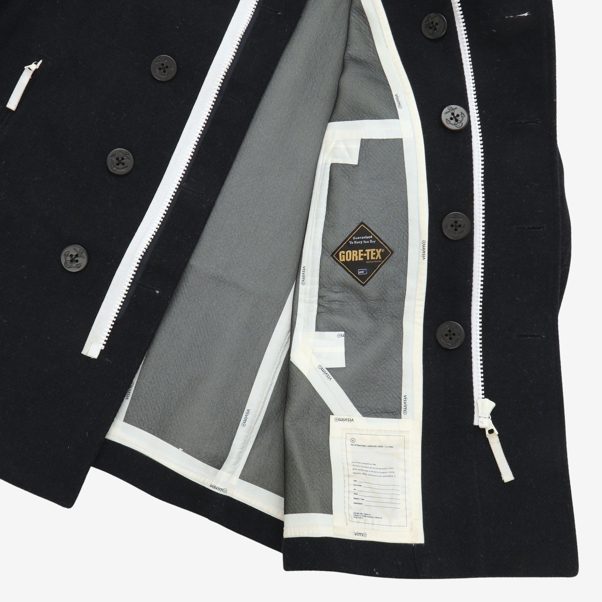 Gore-Tex Harris Tweed Wool Pea Coat