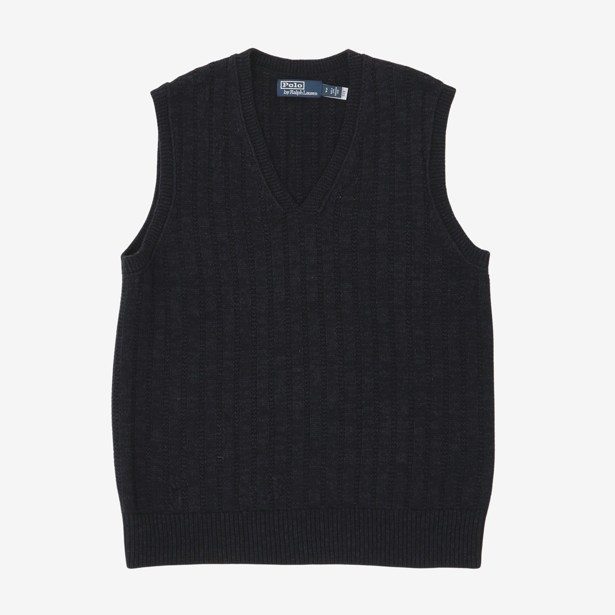 Cotton Linen Blend Knit Vest