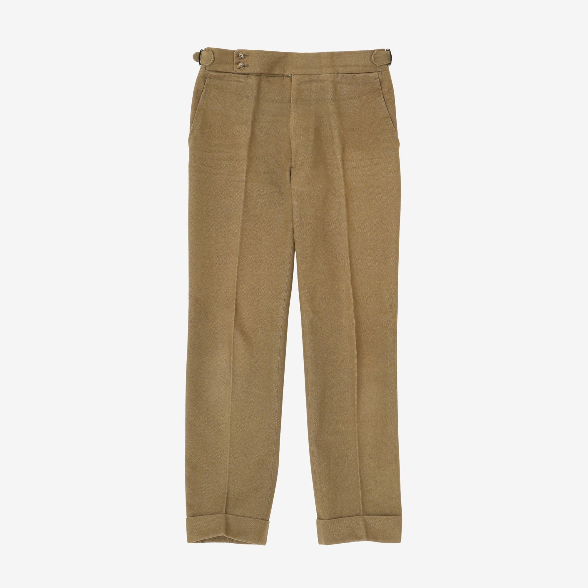 Bespoke Pleated Twill Trousers