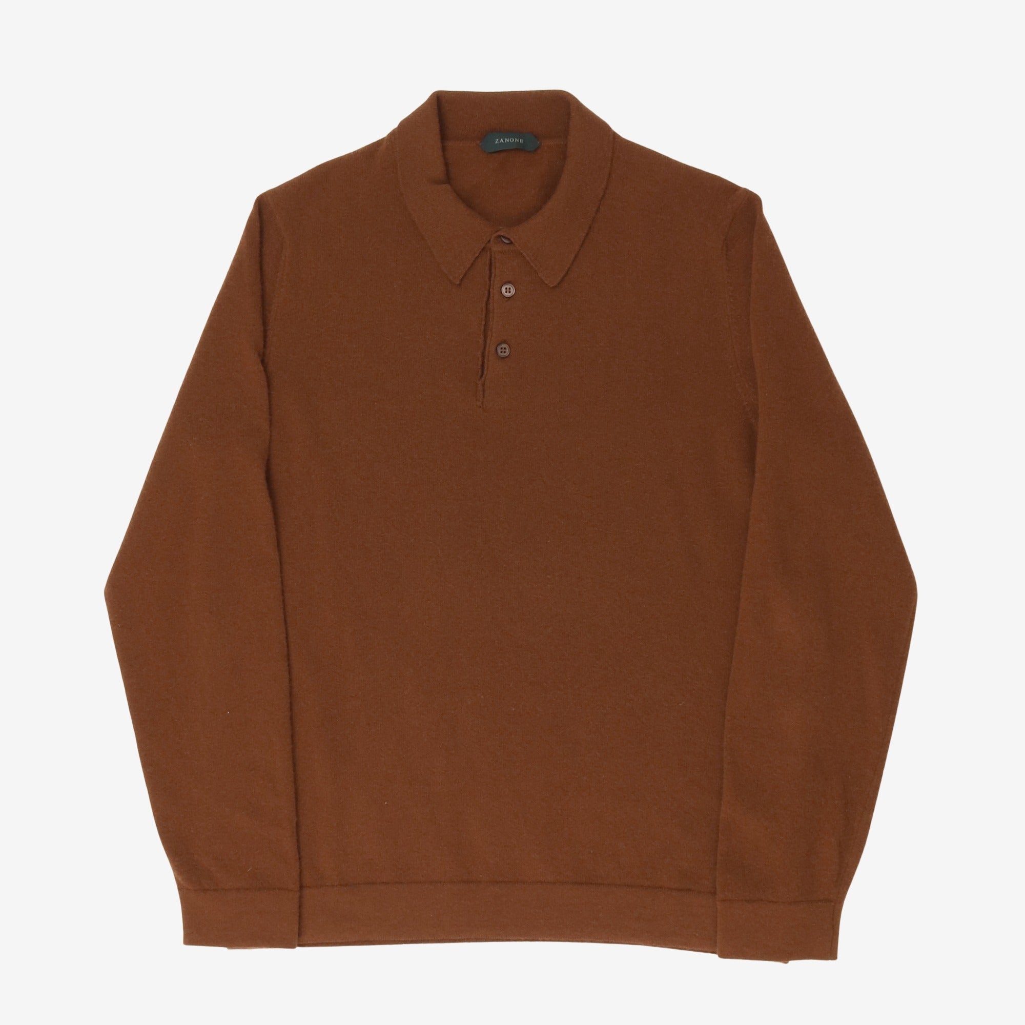 Wool Cashmere Polo Shirt