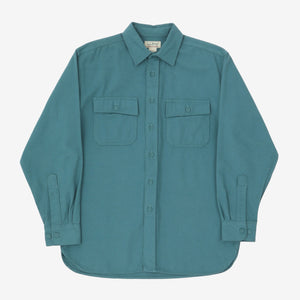 Brushed Cotton Flannel Work Shirt
