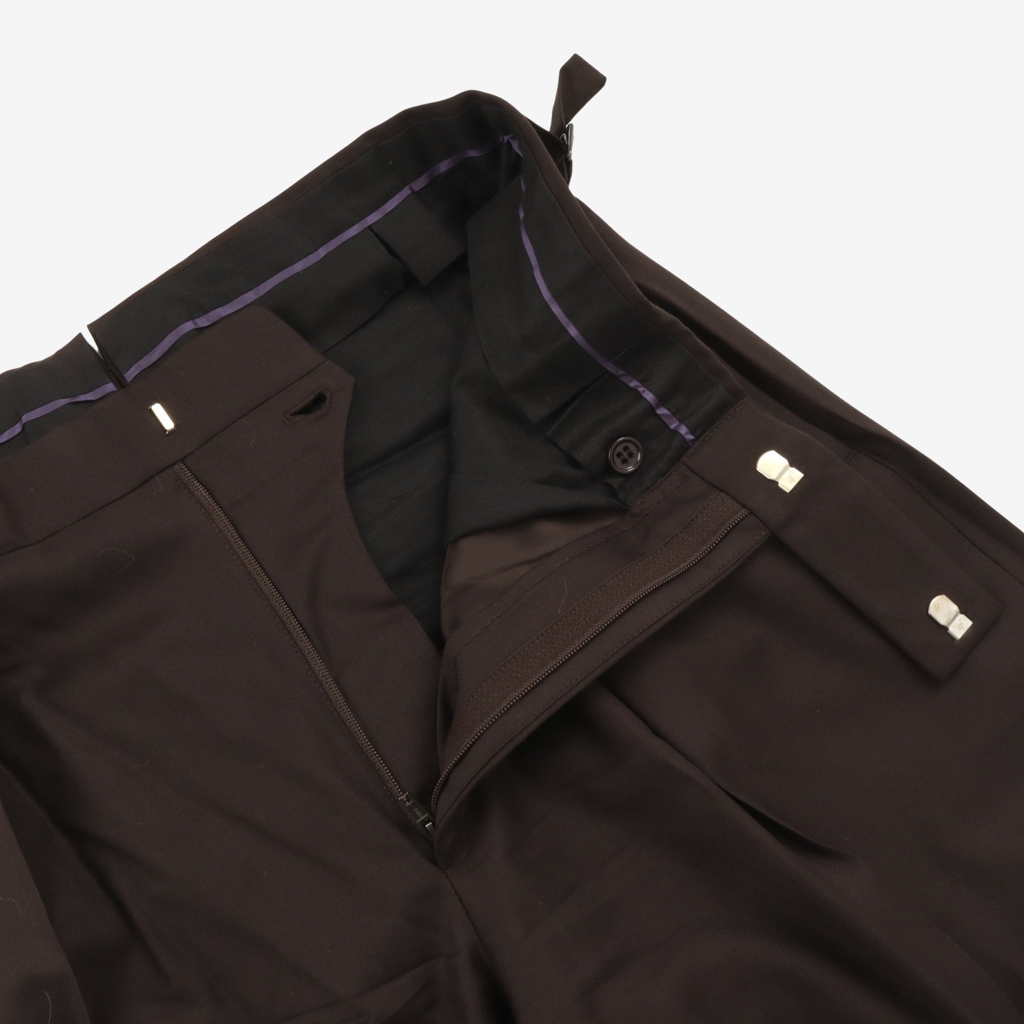 Purple Label Wool Pleated Trousers