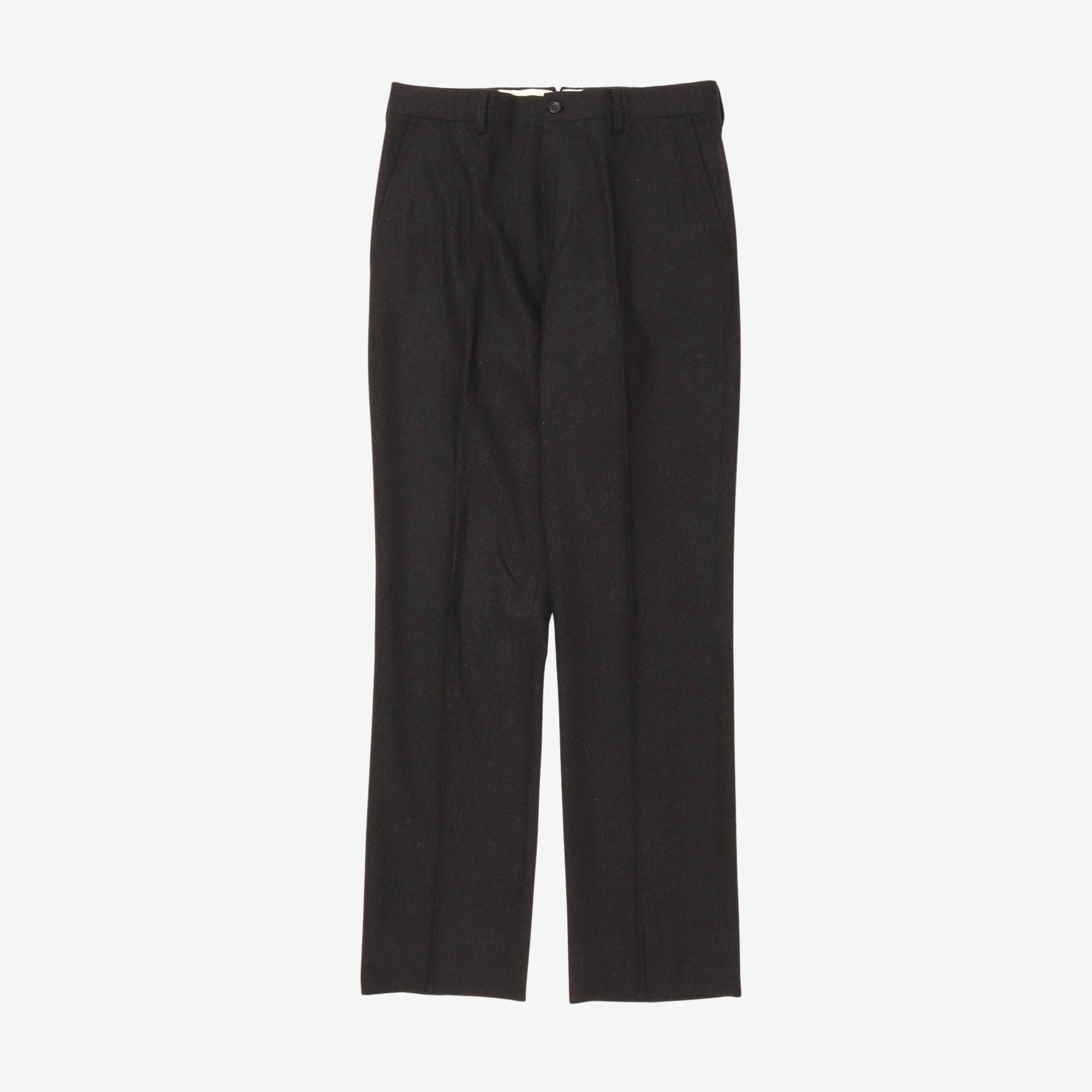 Purple Label Flat Front Wool Trouser