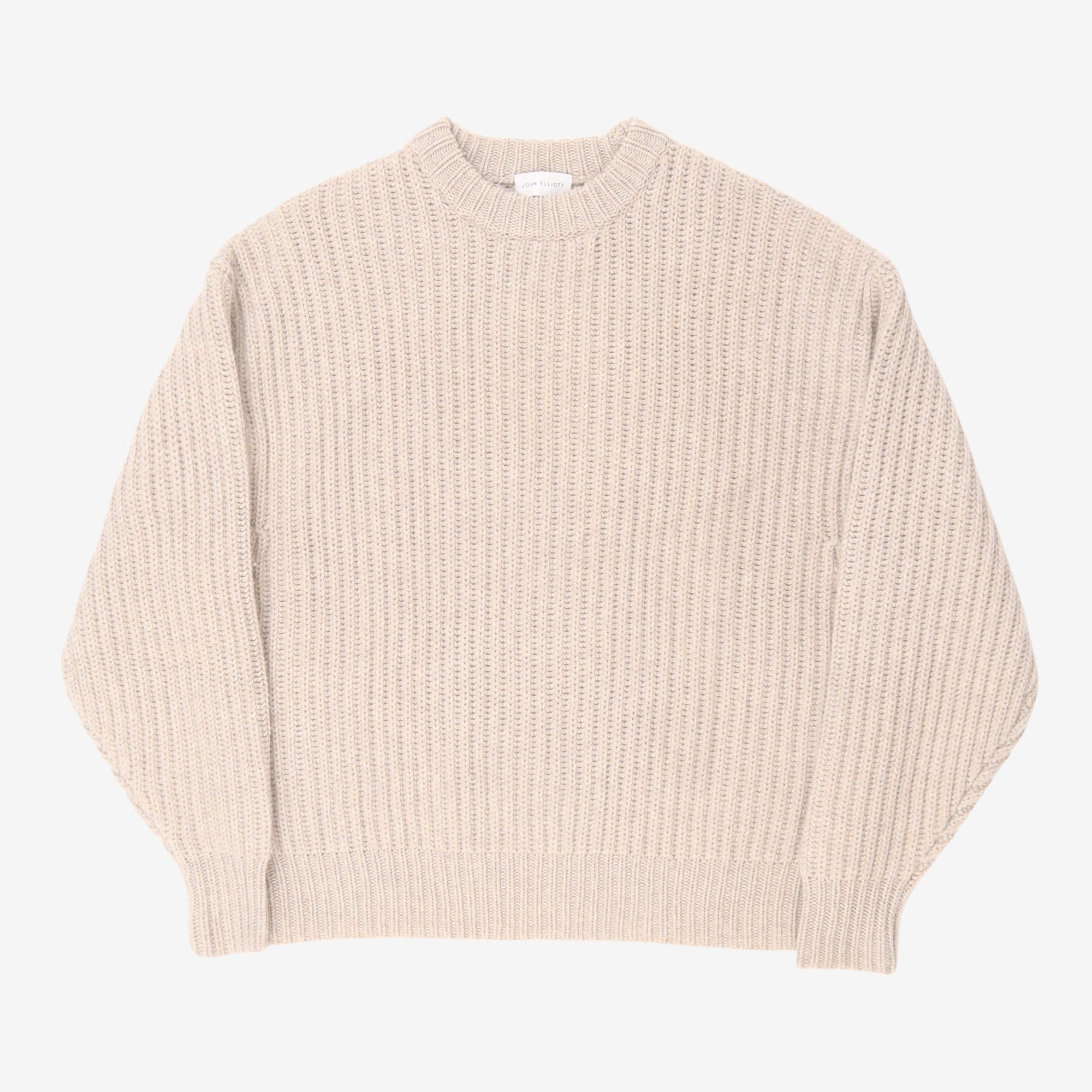 Wool Cashmere Ribbed Sweater