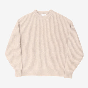 Wool Cashmere Ribbed Sweater