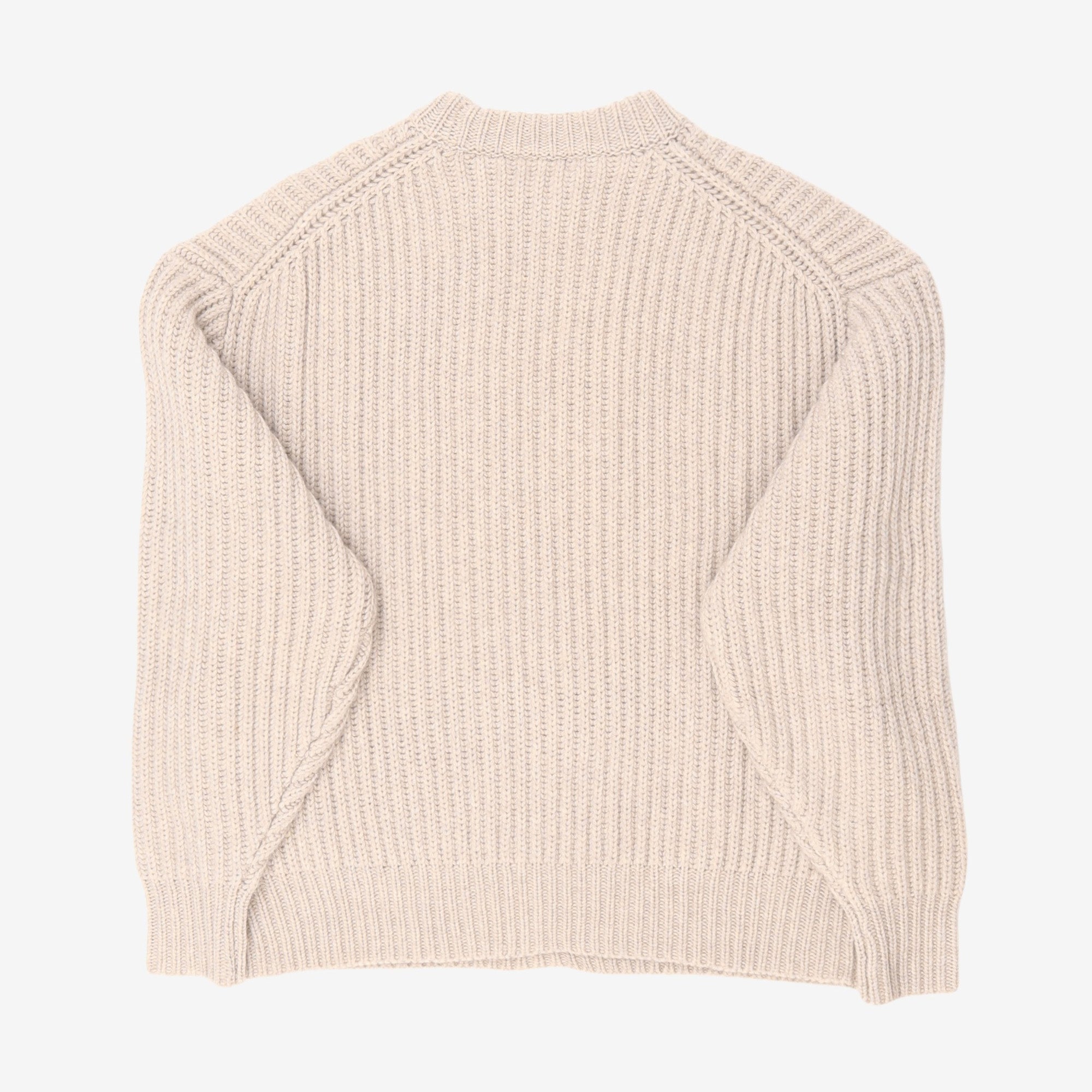 Wool Cashmere Ribbed Sweater
