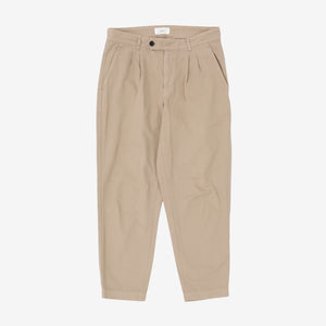 Tapered Pleated Trousers