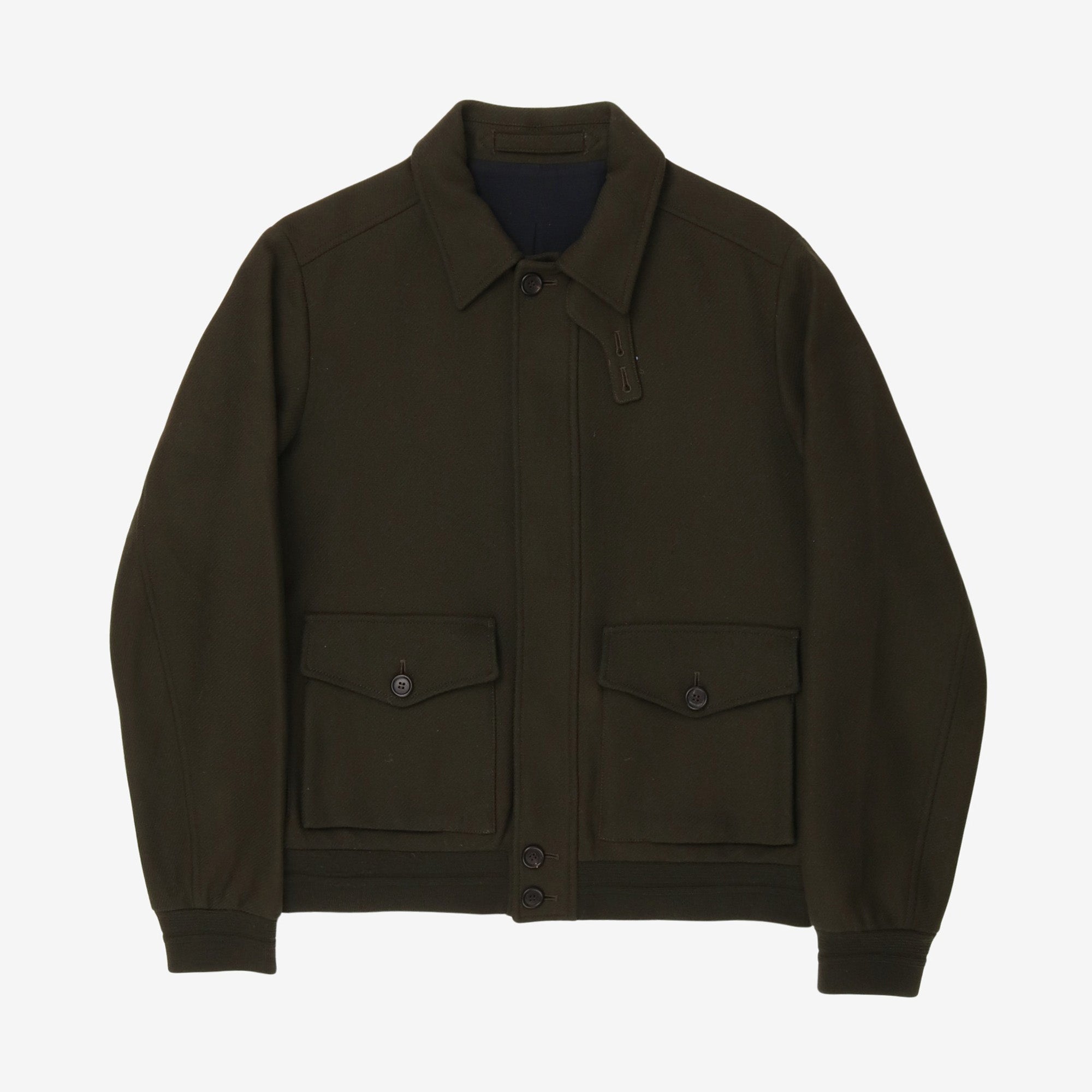 Blouson Wool Blend Jacket