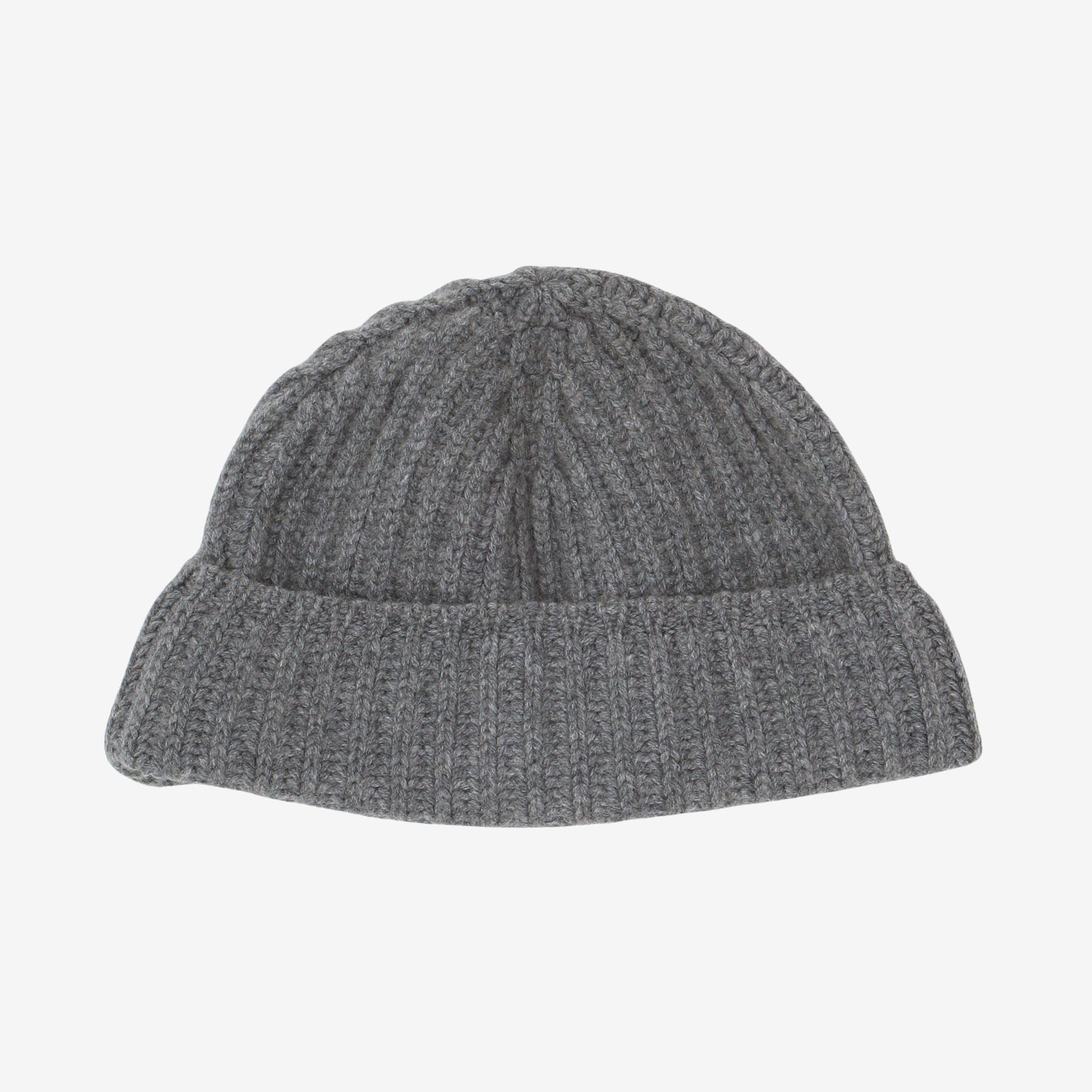 Cashmere Ribbed Knit Beanie