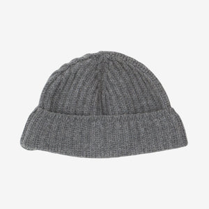 Cashmere Ribbed Knit Beanie