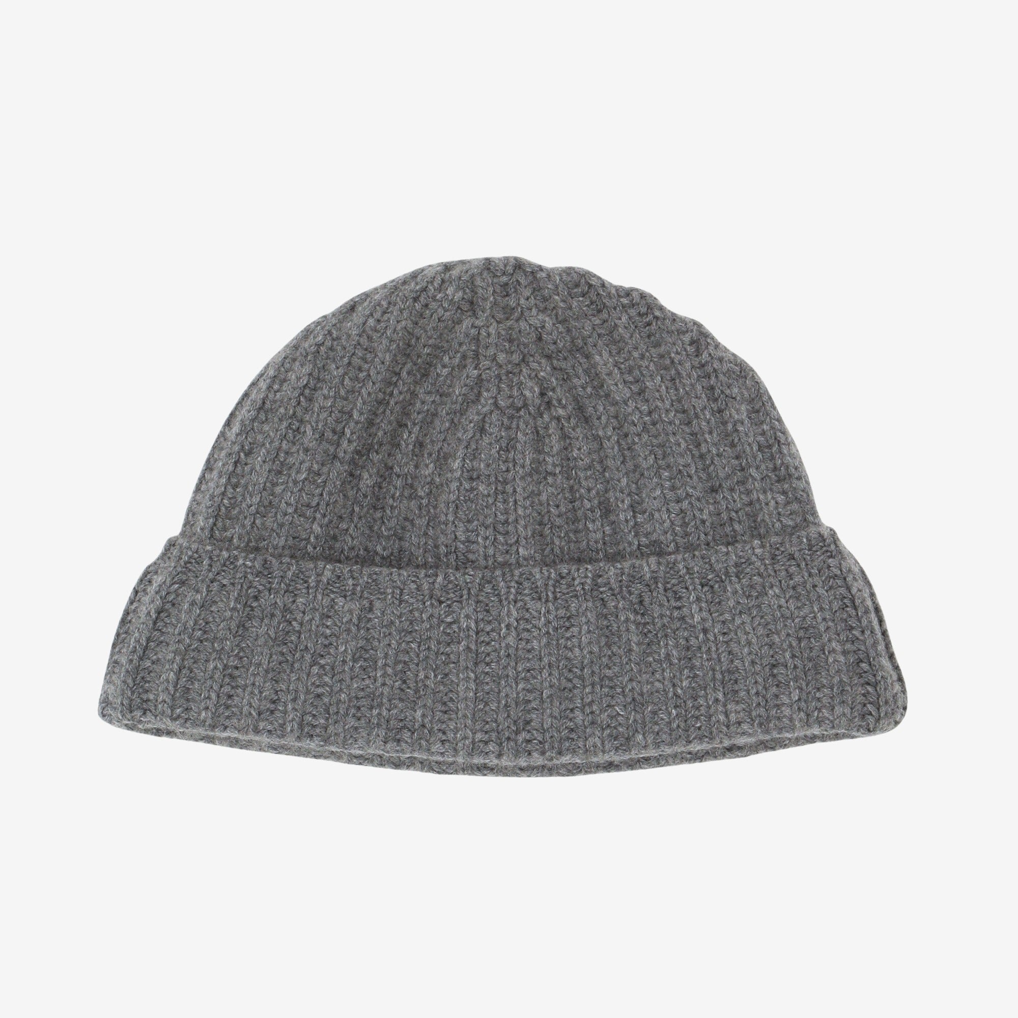 Cashmere Ribbed Knit Beanie