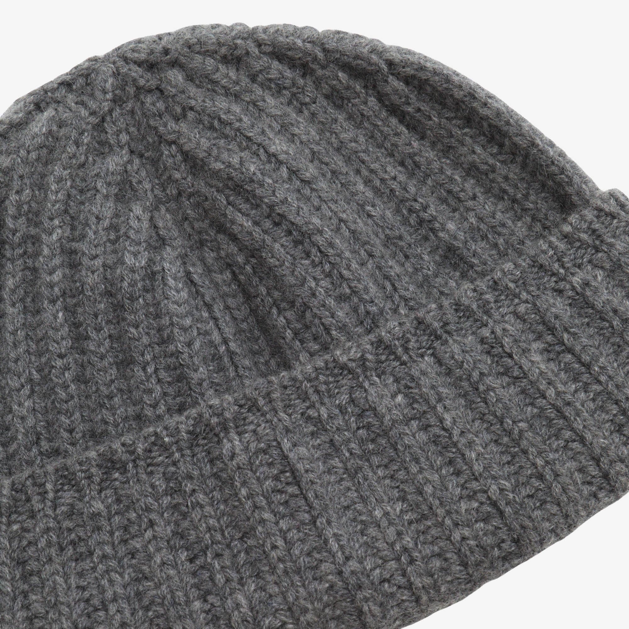 Cashmere Ribbed Knit Beanie