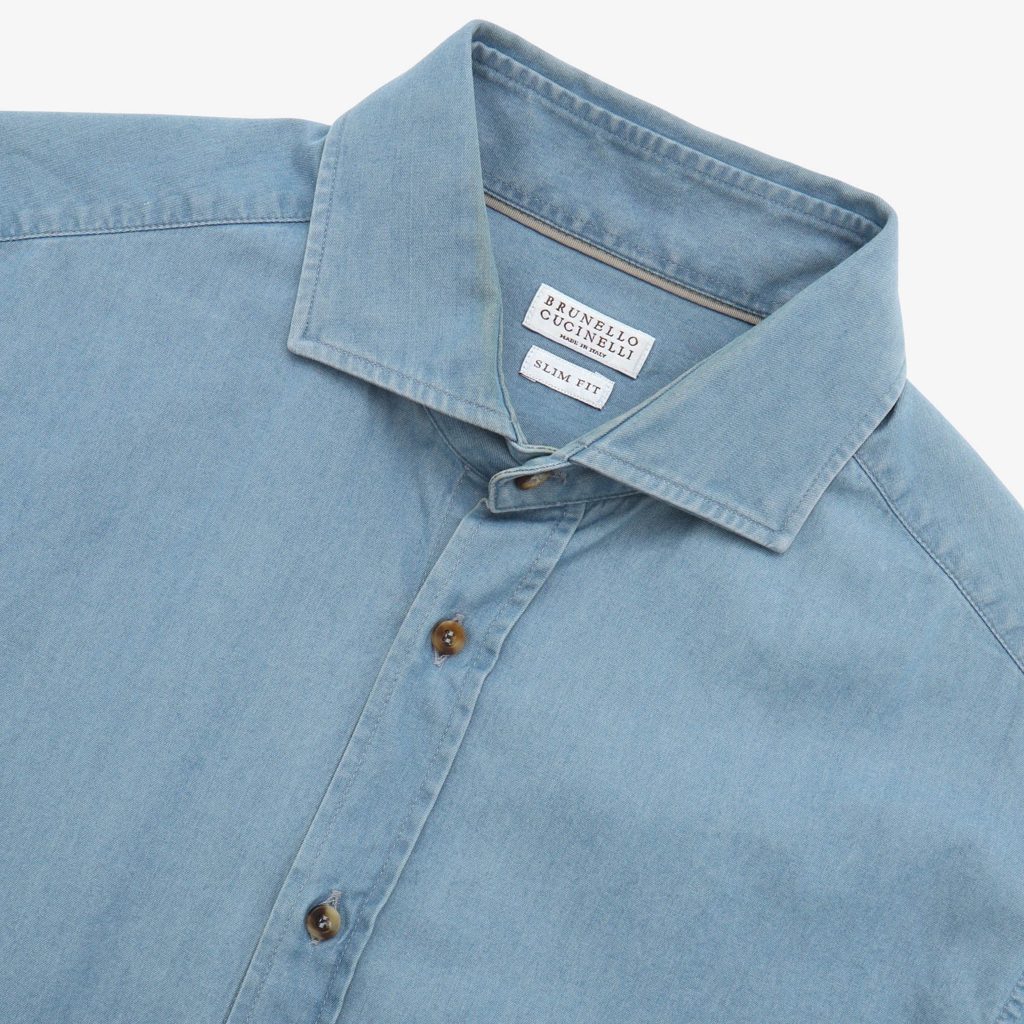 Slim Fit Chambray Shirt