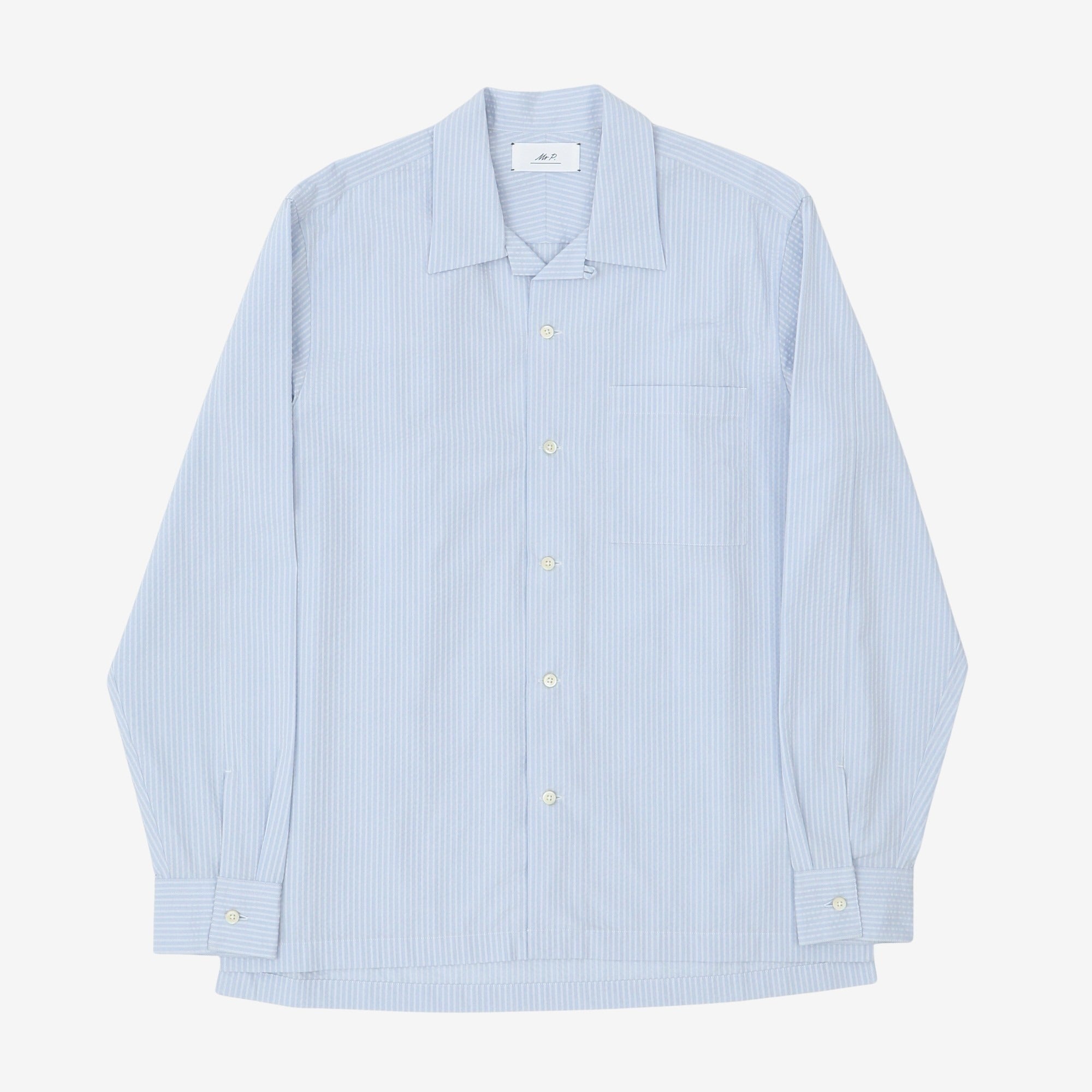 Camp Collar Seersucker Shirt