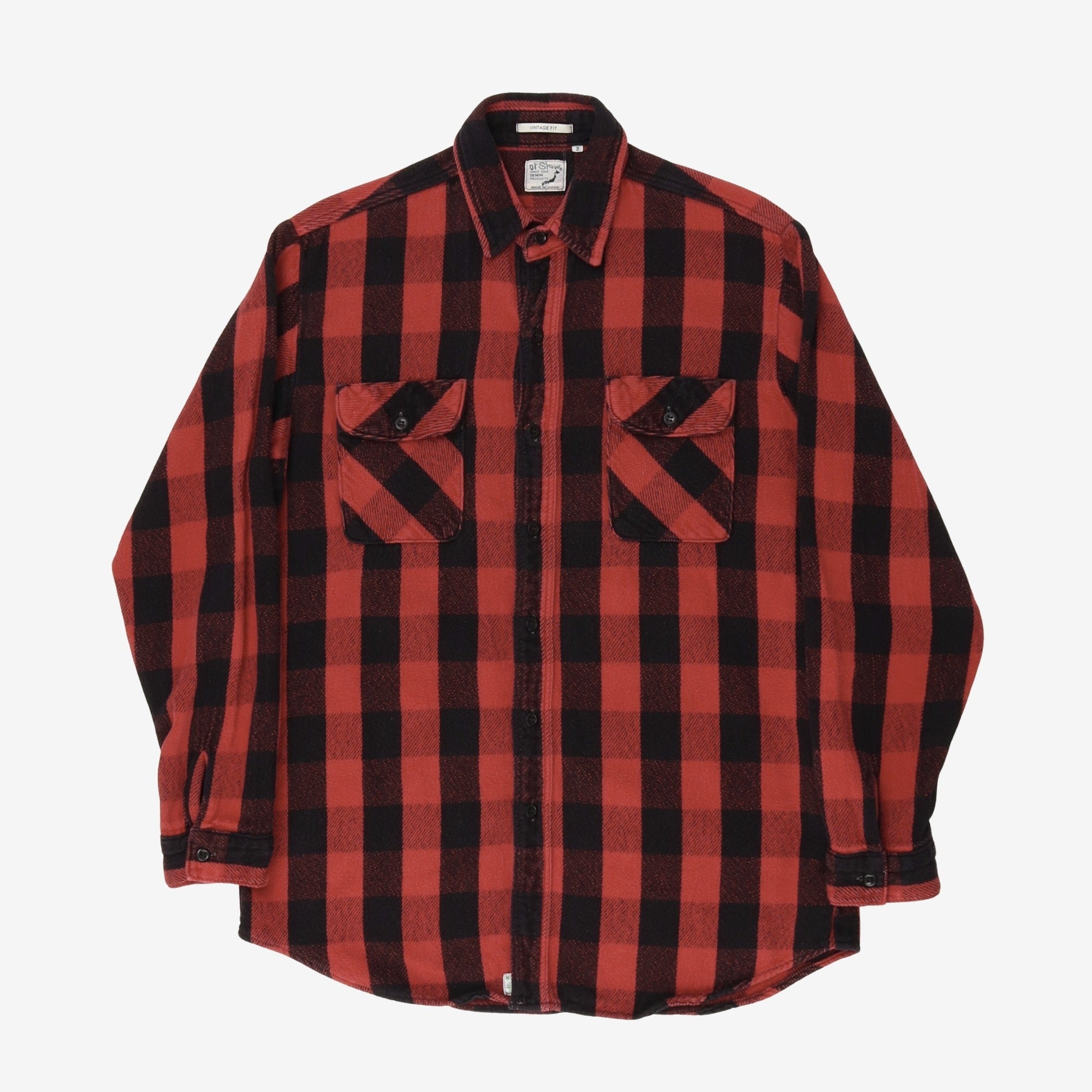 Vintage Fit Flannel Shirt