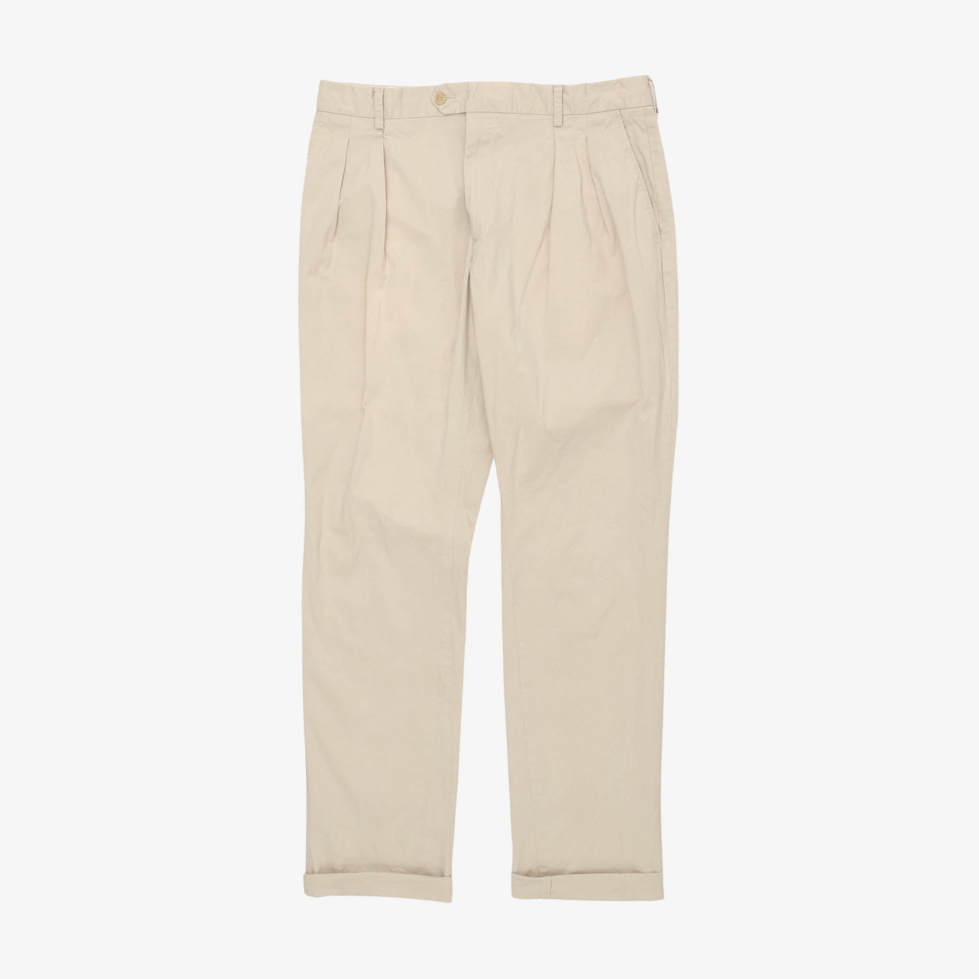 Flat Front Pleated Trousers (32W X 30L)