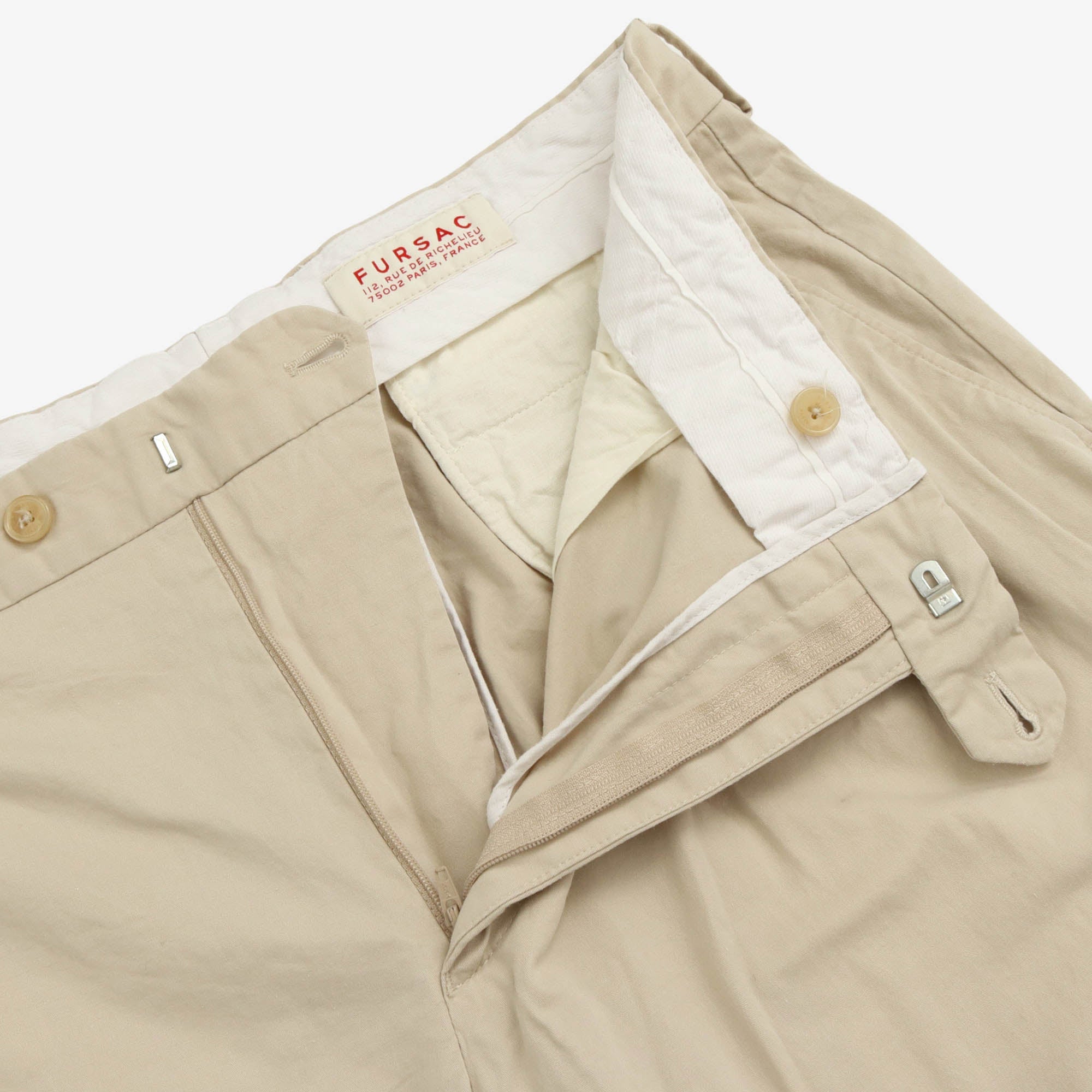 Flat Front Pleated Trousers (32W X 30L)