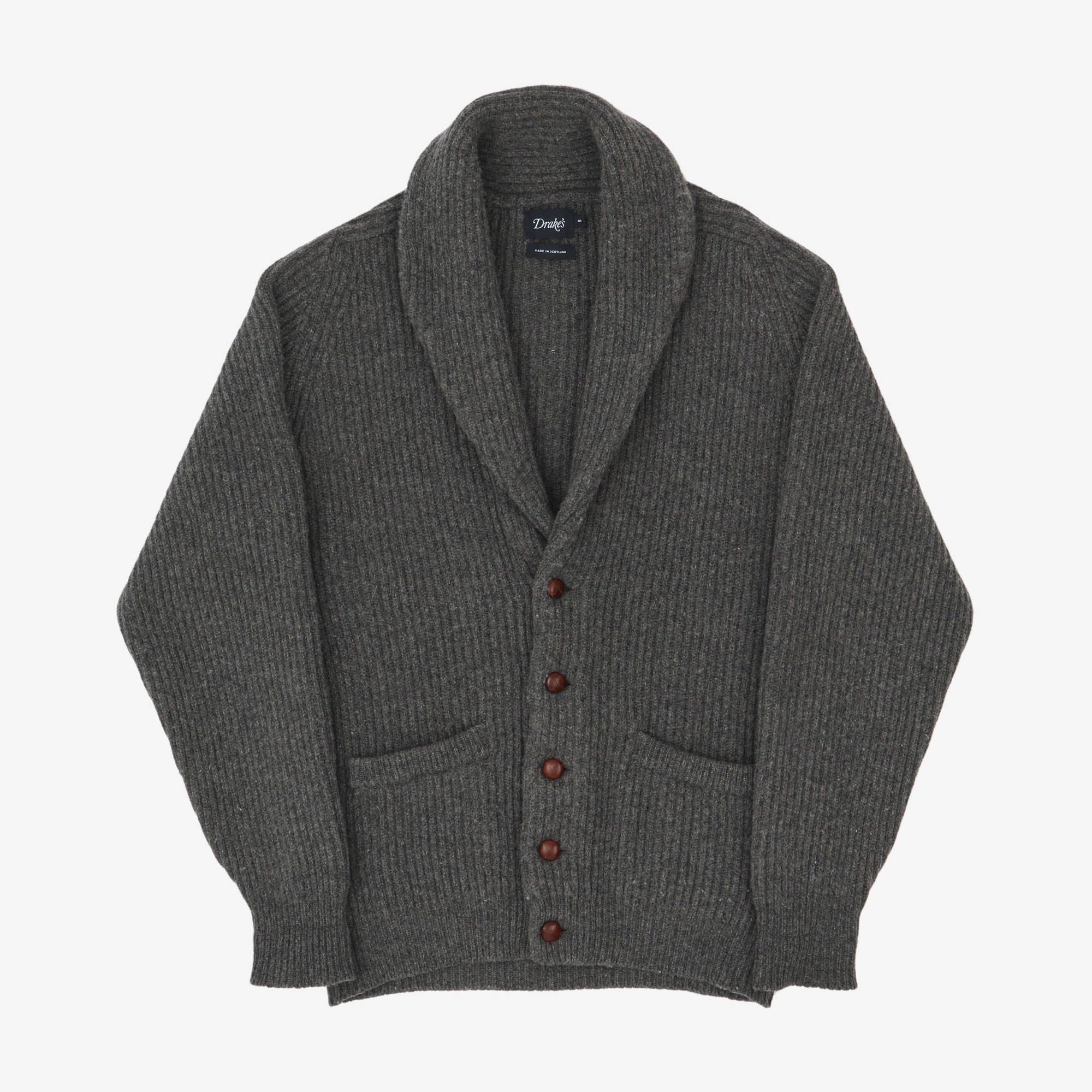 Lambswool Shawl Collar Cardigan